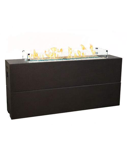 American Fyre Designs - Milan Tall 72" Linear GFRC Bar Height Gas Fire Table