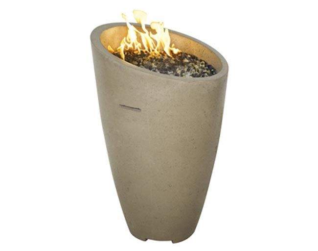American Fyre Designs - Eclipse 23" GFRC Gas Fire Urn with Access Door