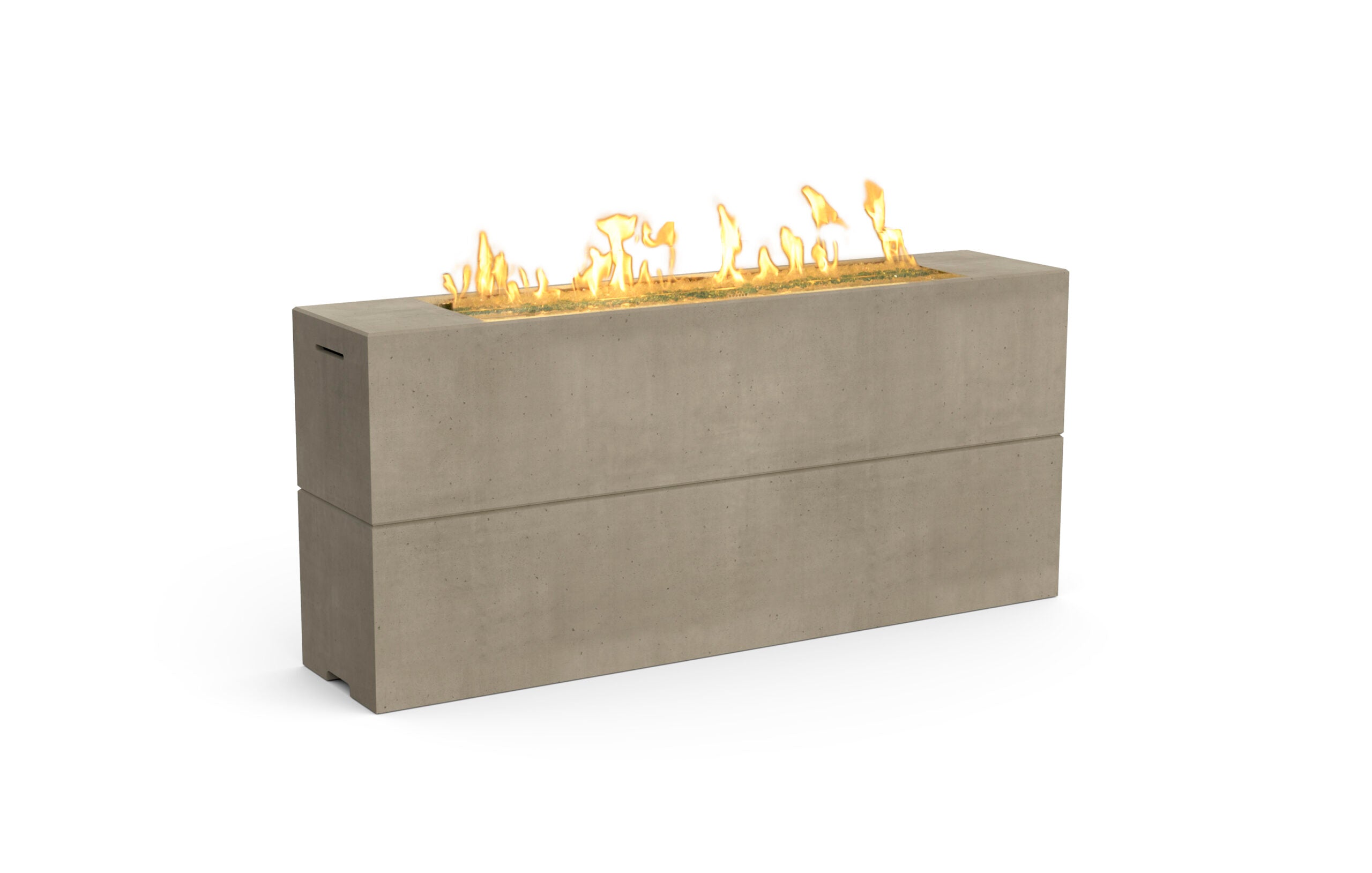 American Fyre Designs - Milan Tall 72" Linear GFRC Bar Height Gas Fire Table