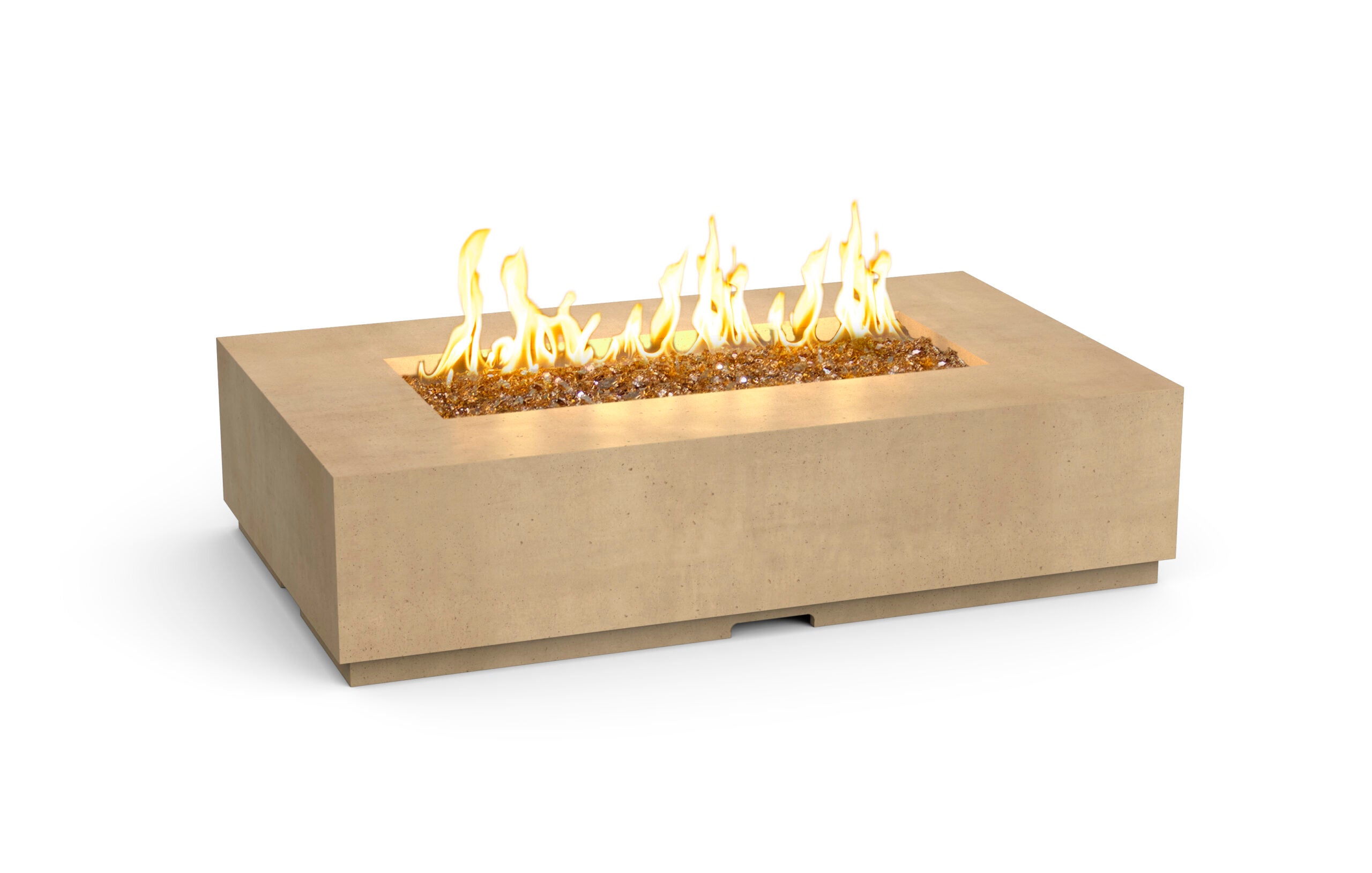 American Fyre Designs - Legend 60" Rectangular GFRC Gas Fire Table