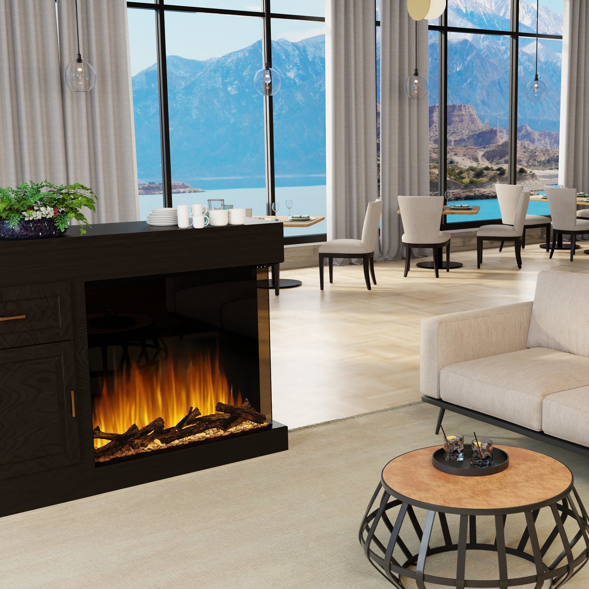 Dimplex - Ignite Aspire 42" Built-In Electric Fireplace