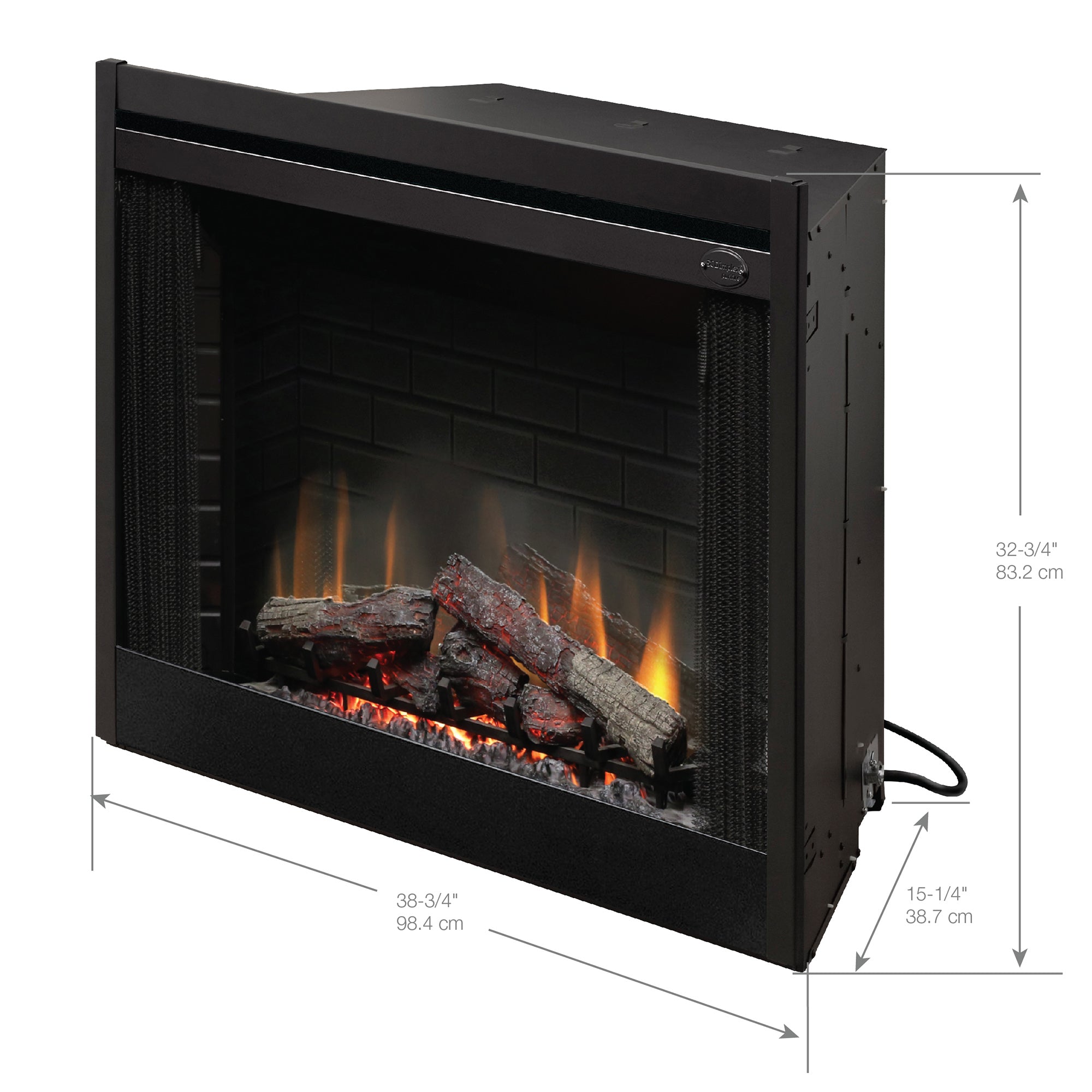 Dimplex - 39" BF Deluxe Built-in Electric Firebox