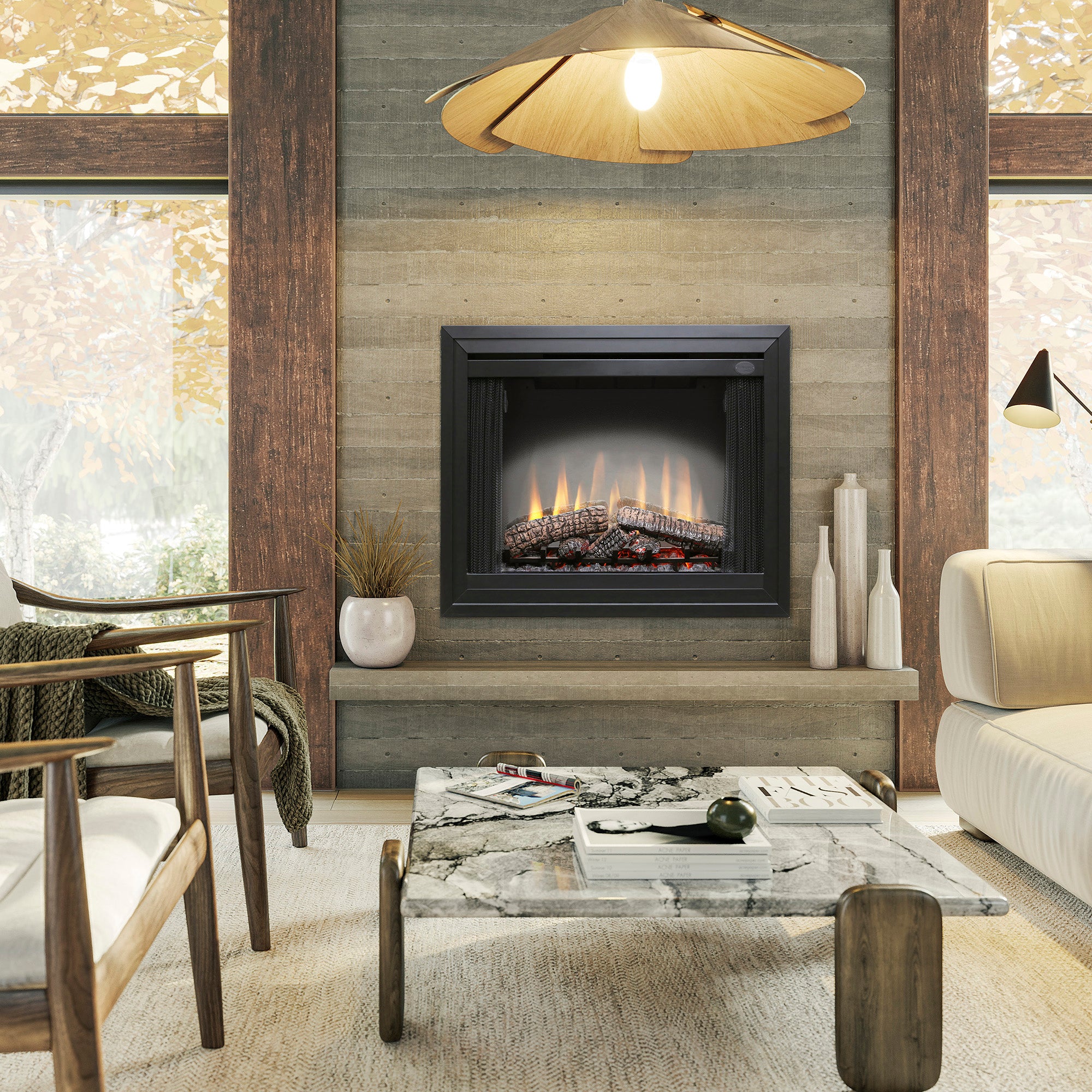 Dimplex - 39" BF Standard Deluxe Built-in Electric Firebox