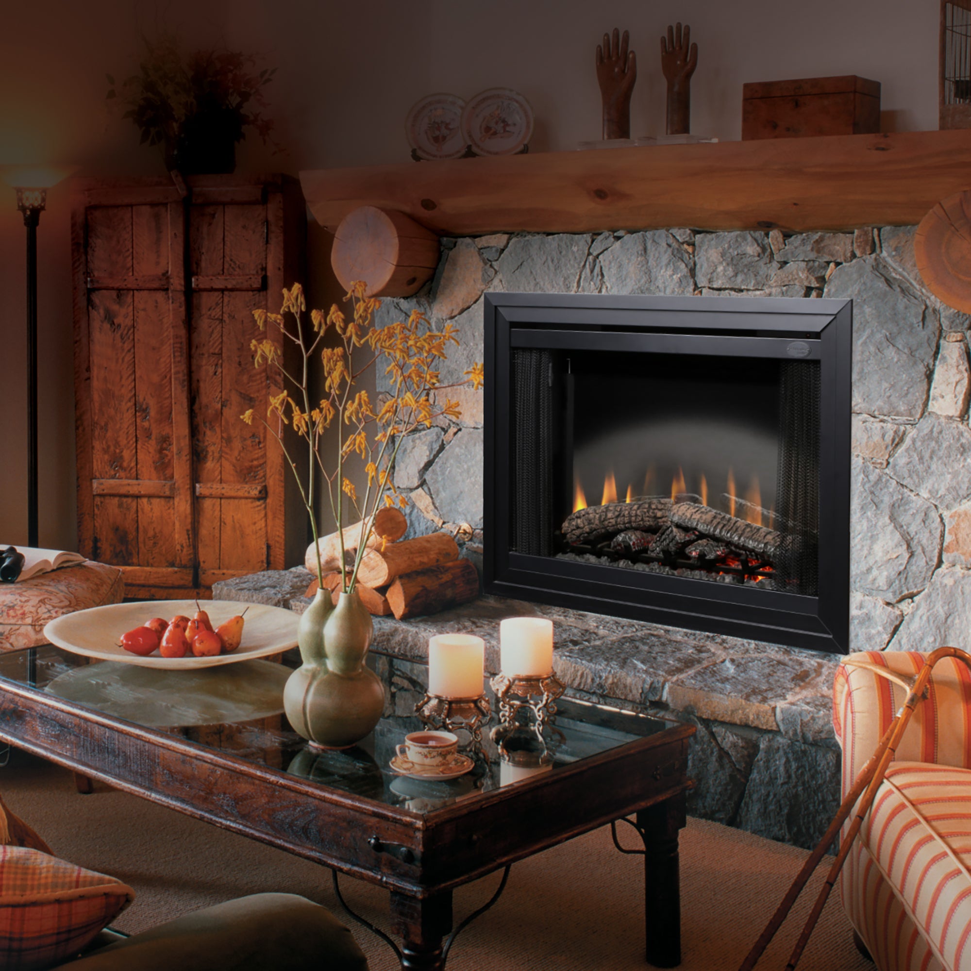 Dimplex - 39" BF Standard Deluxe Built-in Electric Firebox
