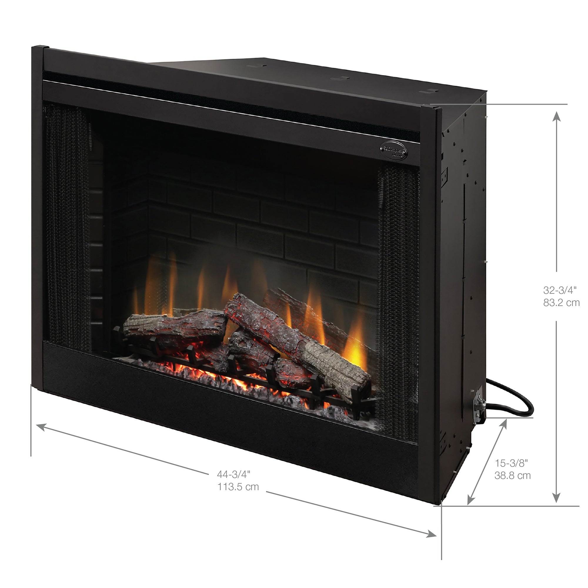 Dimplex - 45" BF Deluxe Built-in Electric Firebox