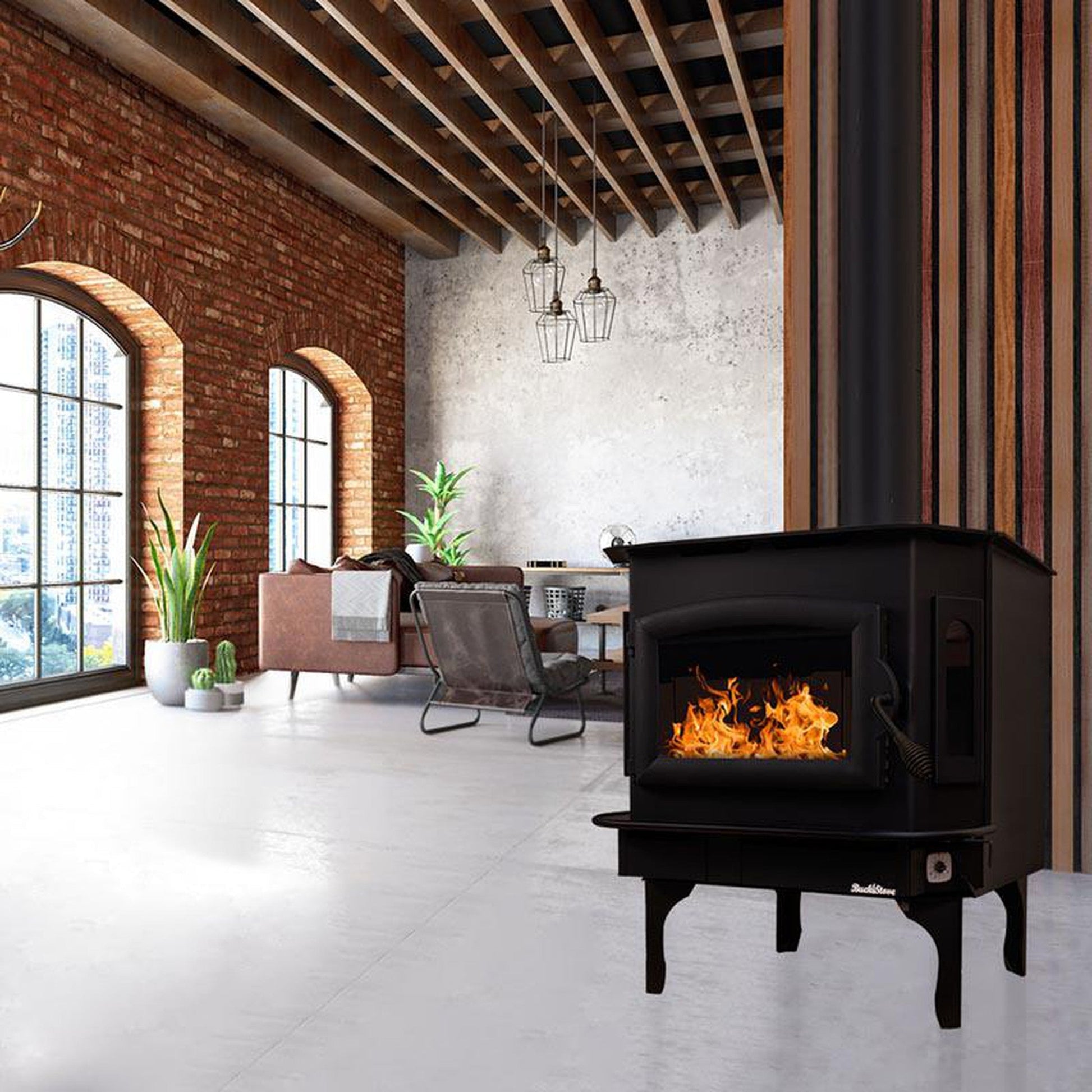 Buck Stove - Bay Series Model 81 Non-Catalytic Wood Burning Stove with Blower