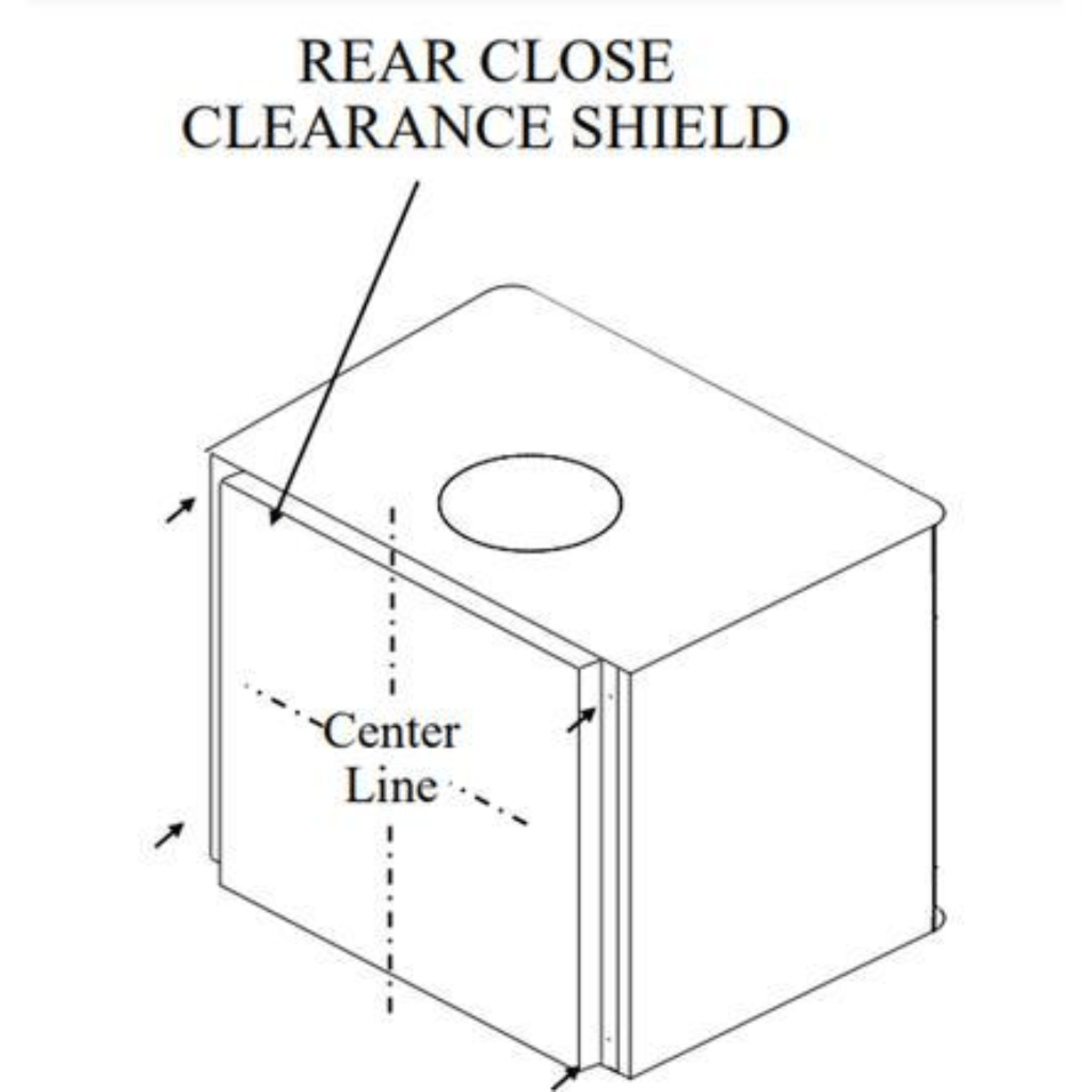 Buck Stove - Black Close Clearance Shields for Model 21 and 51 Wood Stove