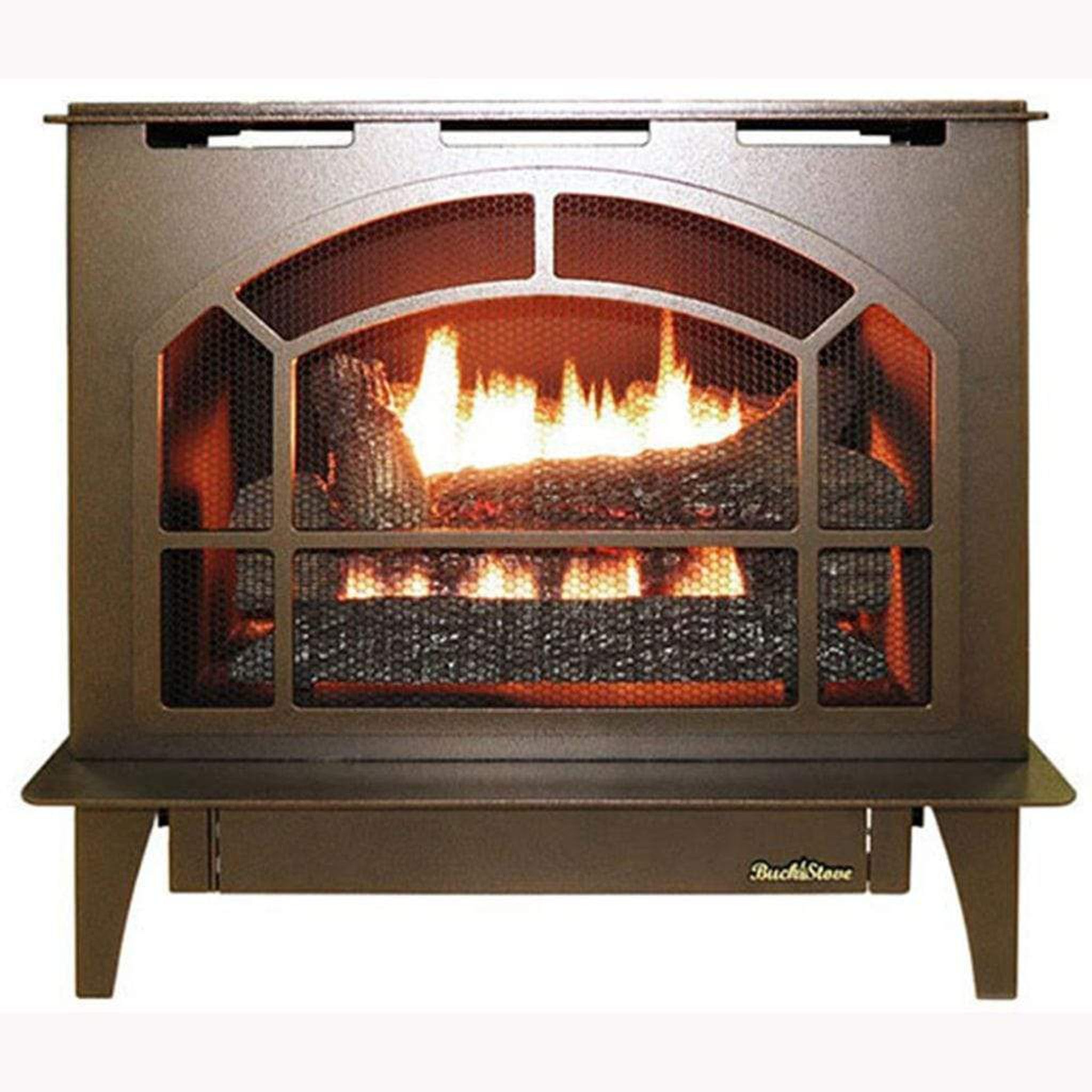 Buck Stove - 26 1/2 Inch Townsend II Steel Vent Free Gas Heating Stove
