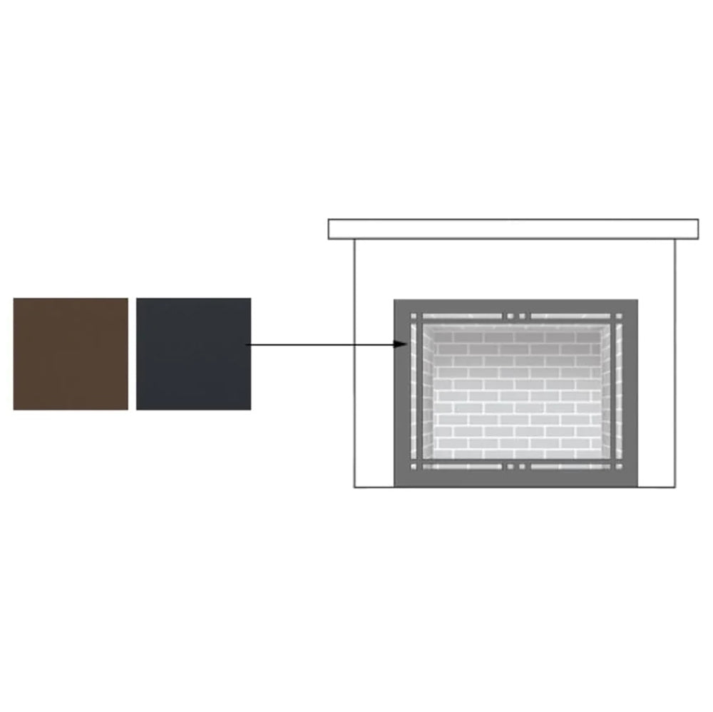 American Fyre Designs - Bordeaux 36-Inch Square GFRC Gas Fire Bowl