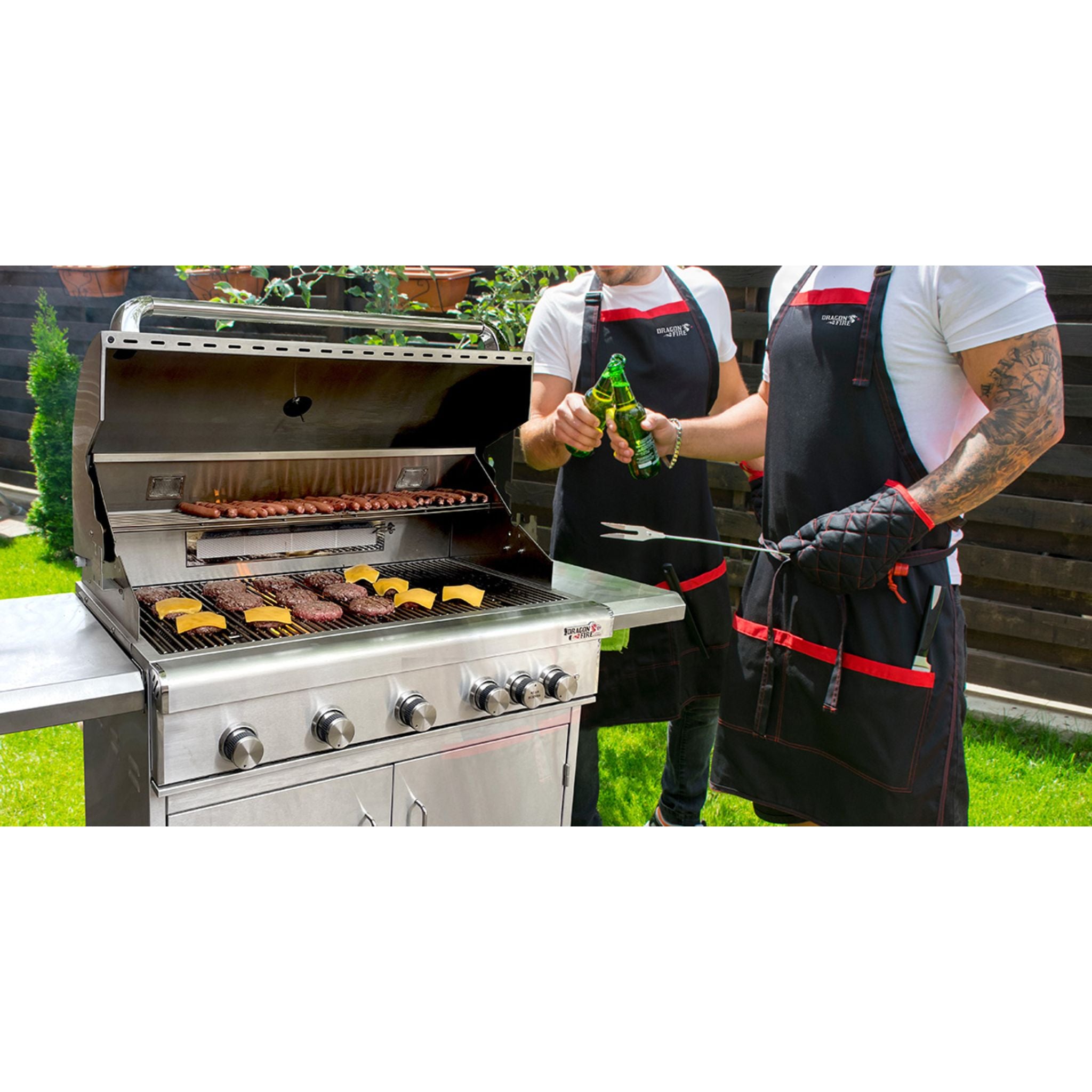 Dragon Fire 32" 4-Burner Grill Head – LP or NG