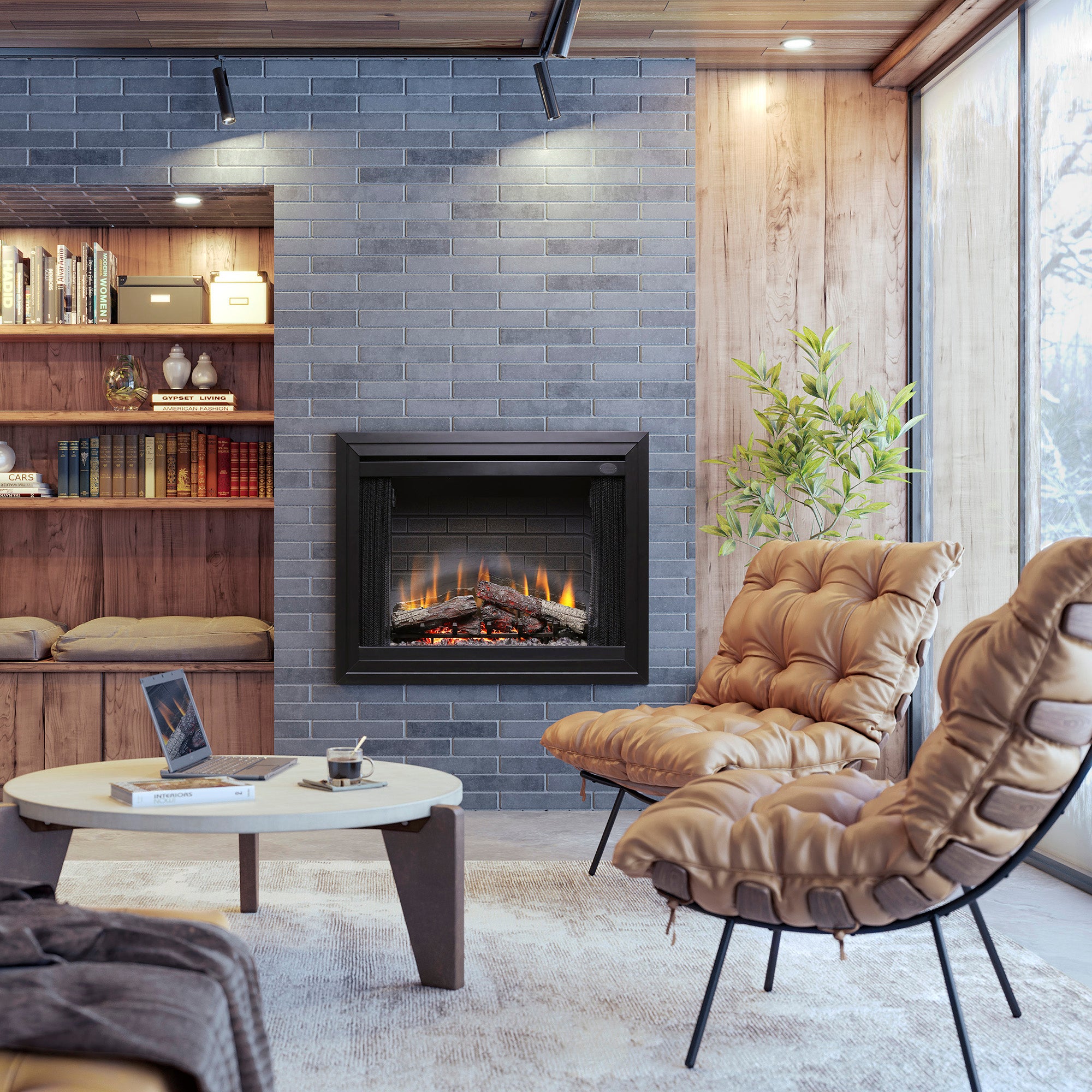 Dimplex - 39" BF Deluxe Built-in Electric Firebox