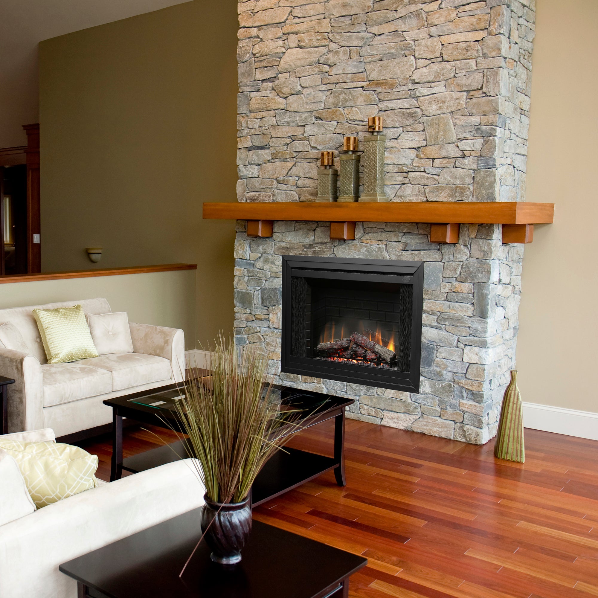 Dimplex - 39" BF Deluxe Built-in Electric Firebox
