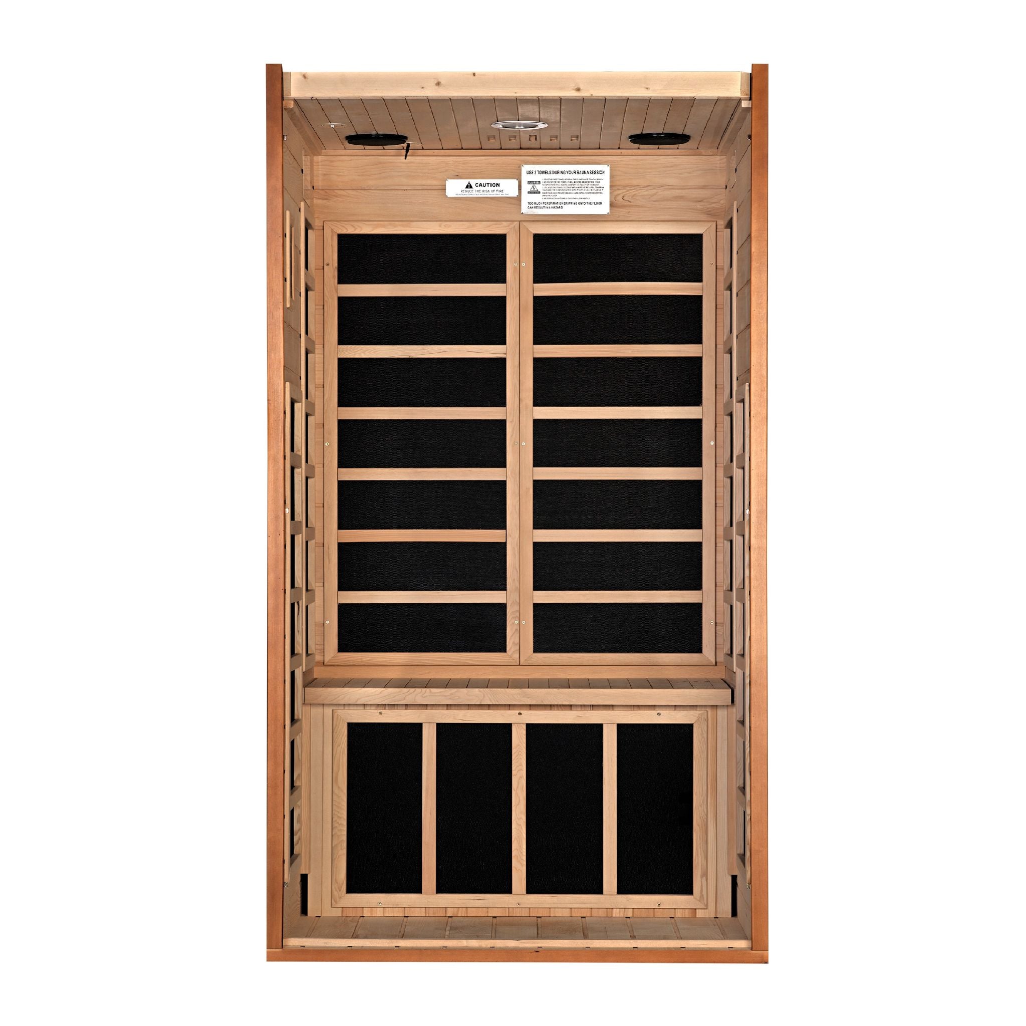 Dynamic Avila Elite 1-2 Person Ultra Low EMF FAR Infrared Sauna – Canadian Hemlock