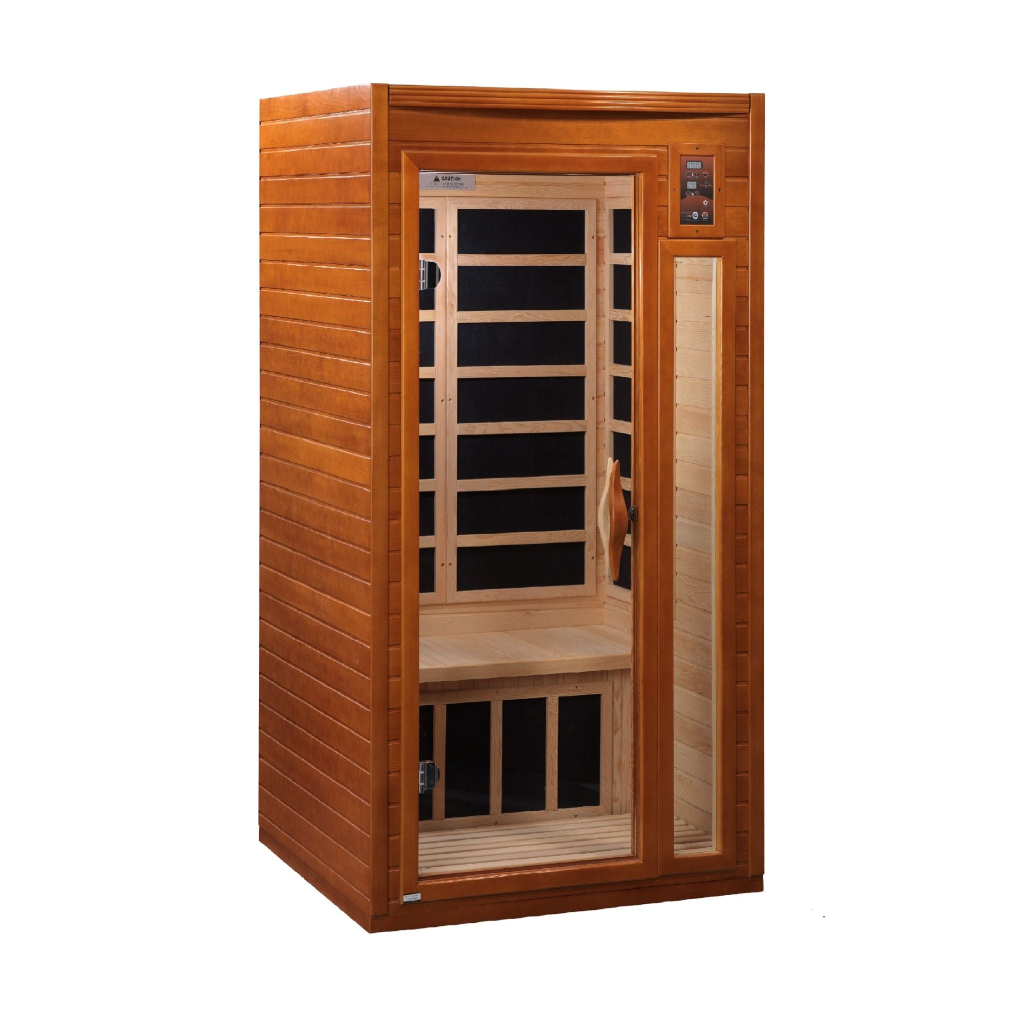 Dynamic Barcelona 1-2 Person Low EMF FAR Infrared Sauna – Canadian Hemlock