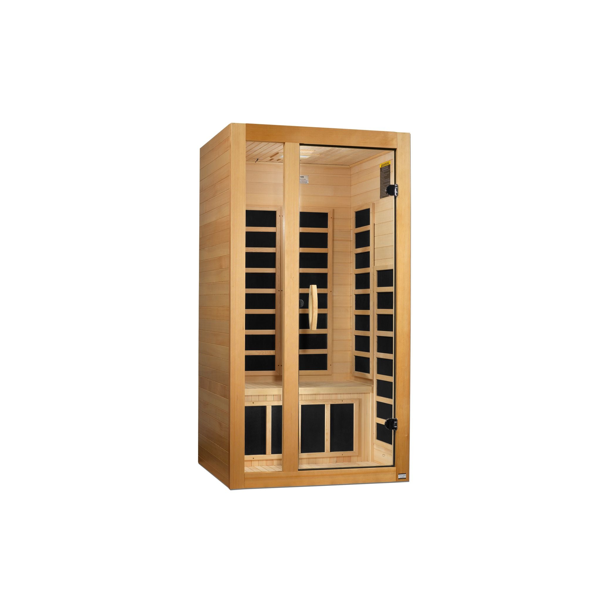 Dynamic Gracia 1–2 Person Low EMF FAR Infrared Sauna – Canadian Hemlock
