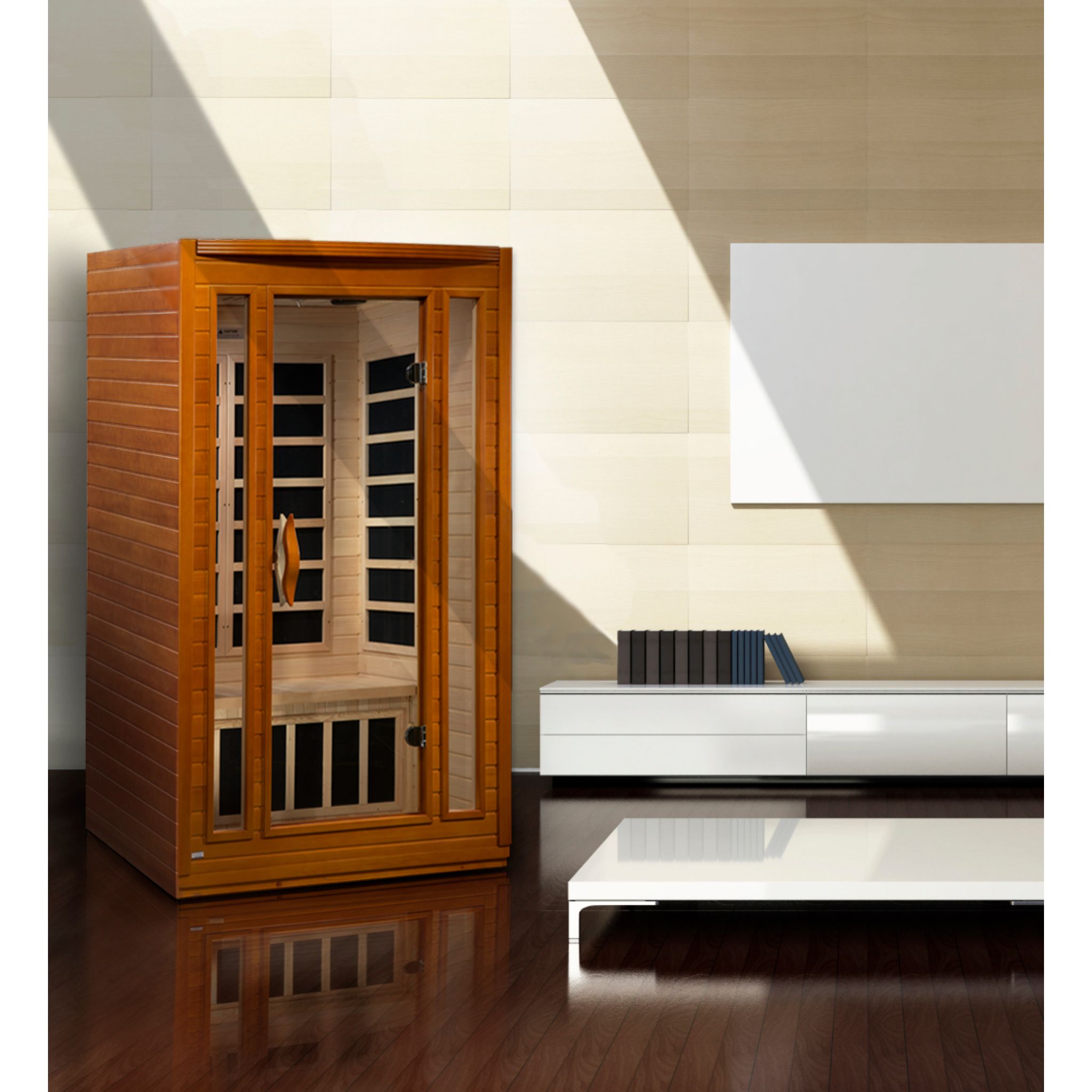 Dynamic San Marino 2 Person Low EMF FAR Infrared Sauna – Canadian Hemlock