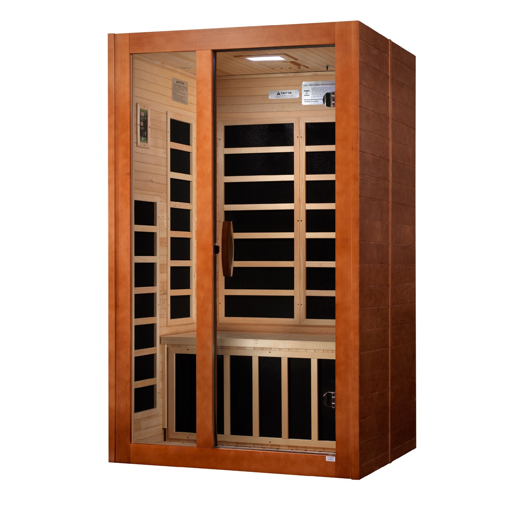 Dynamic Santiago Elite 2 Person Ultra Low EMF FAR Infrared Sauna – Canadian Hemlock
