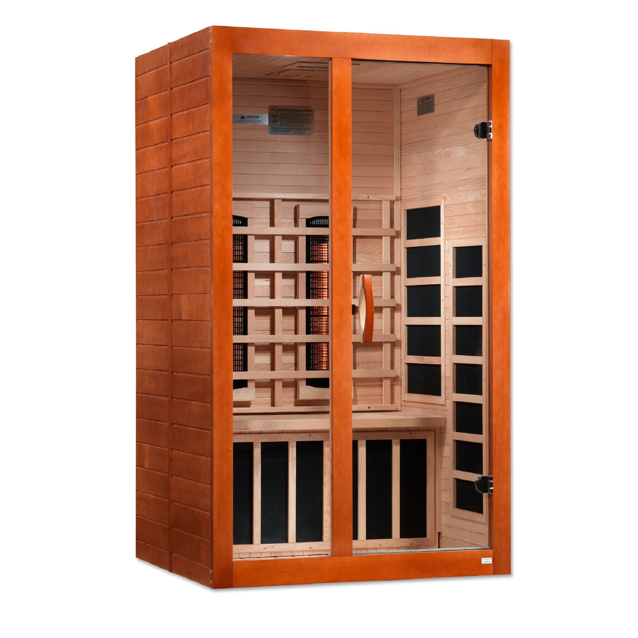 Dynamic Santiago 2 Person Full Spectrum Near Zero EMF FAR Infrared Sauna – Canadian Hemlock