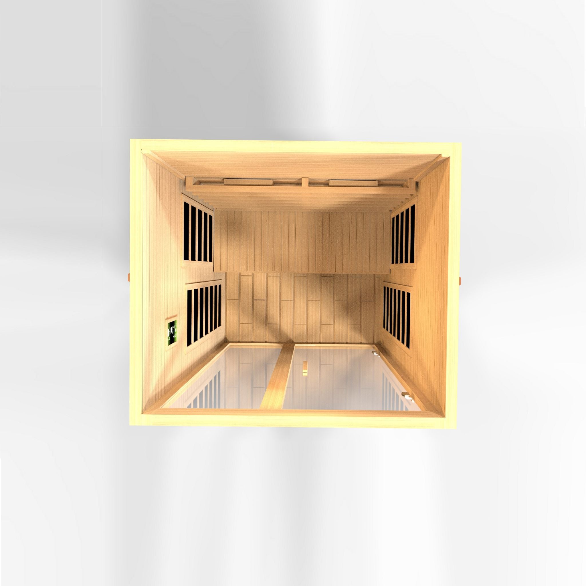 Dynamic Santiago 2 Person Full Spectrum Near Zero EMF FAR Infrared Sauna – Canadian Hemlock