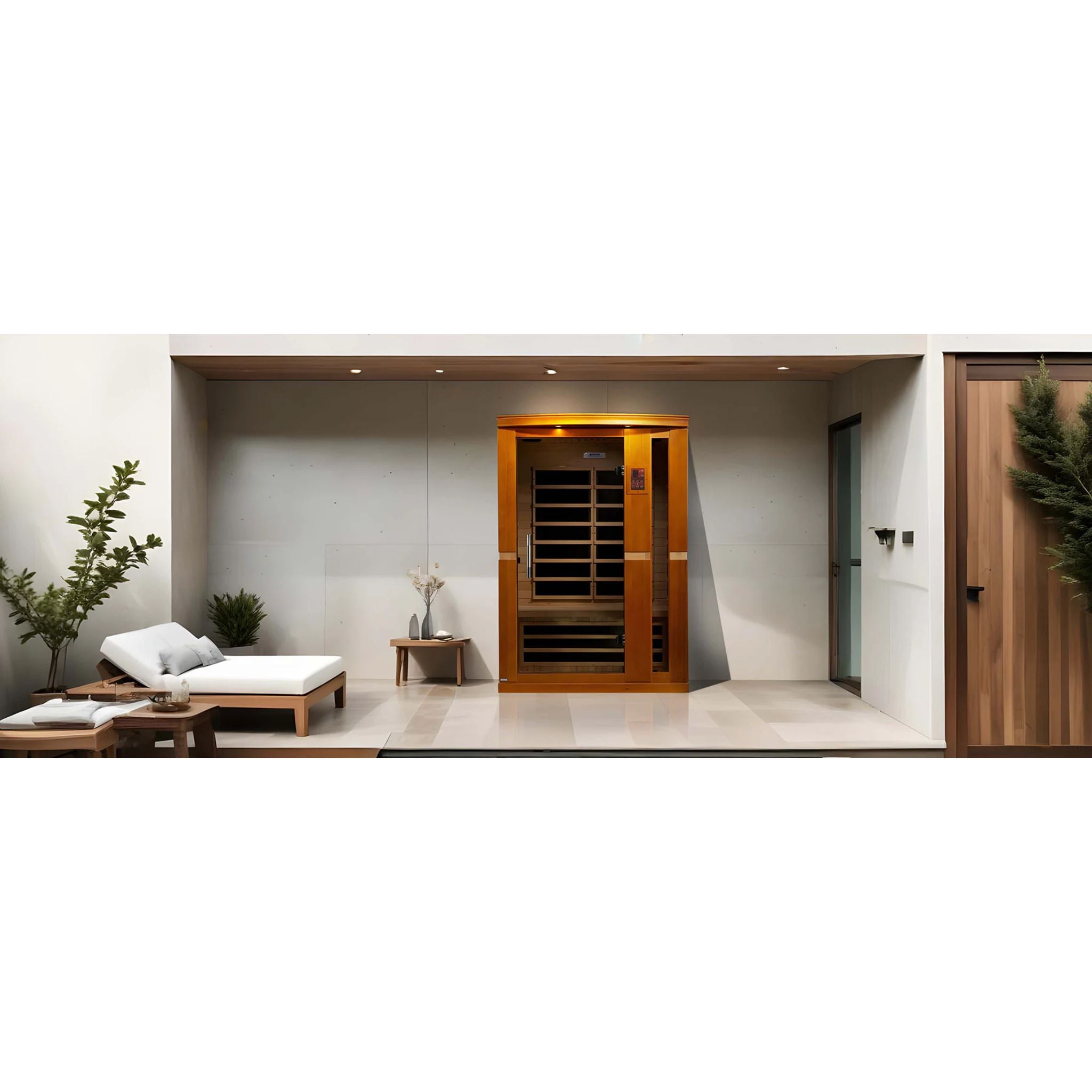 Dynamic Vittoria Elite 2 Person Ultra Low EMF FAR Infrared Sauna – Canadian Hemlock