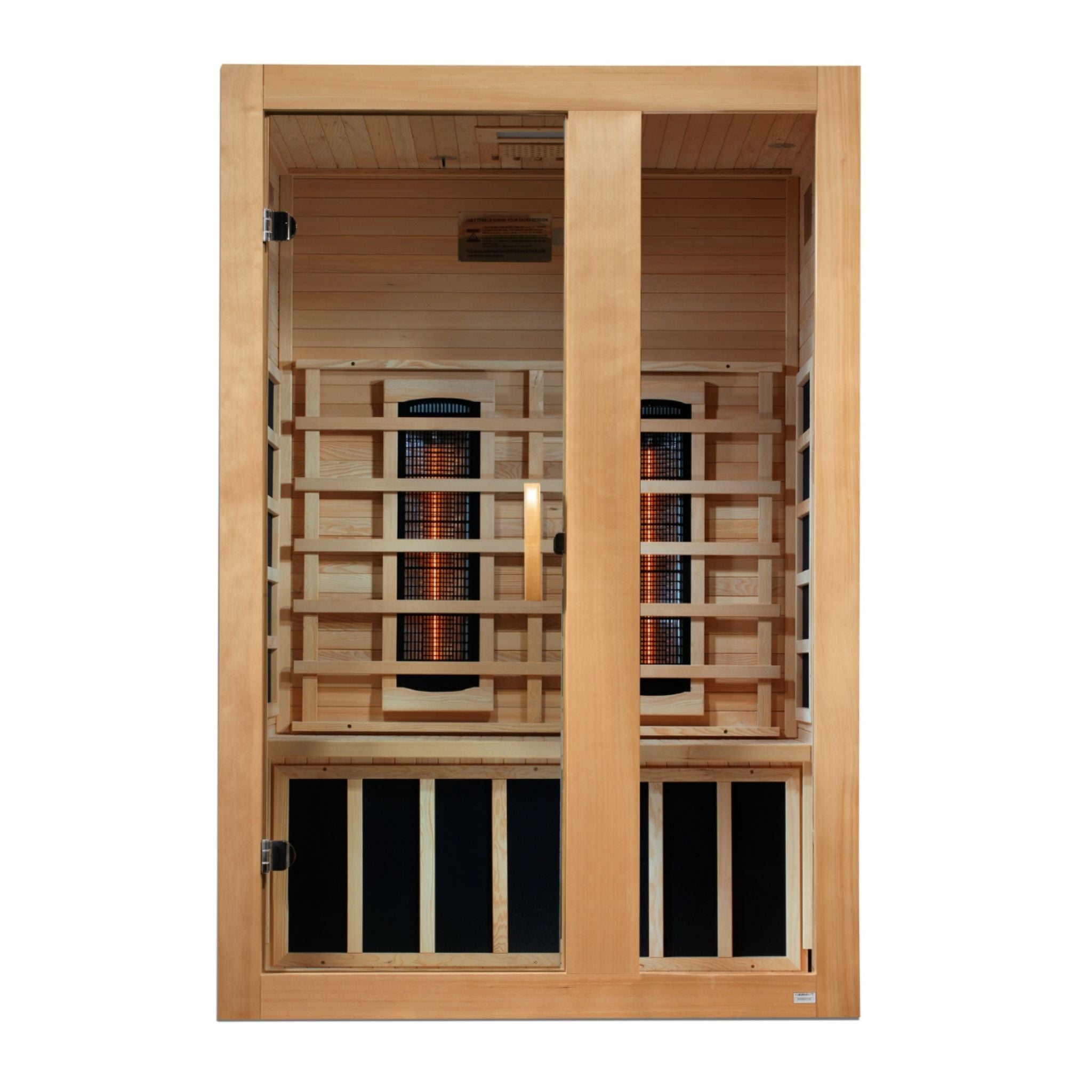 Dynamic Serena 2 Person Full Spectrum Near Zero EMF FAR Infrared Sauna – Canadian Hemlock