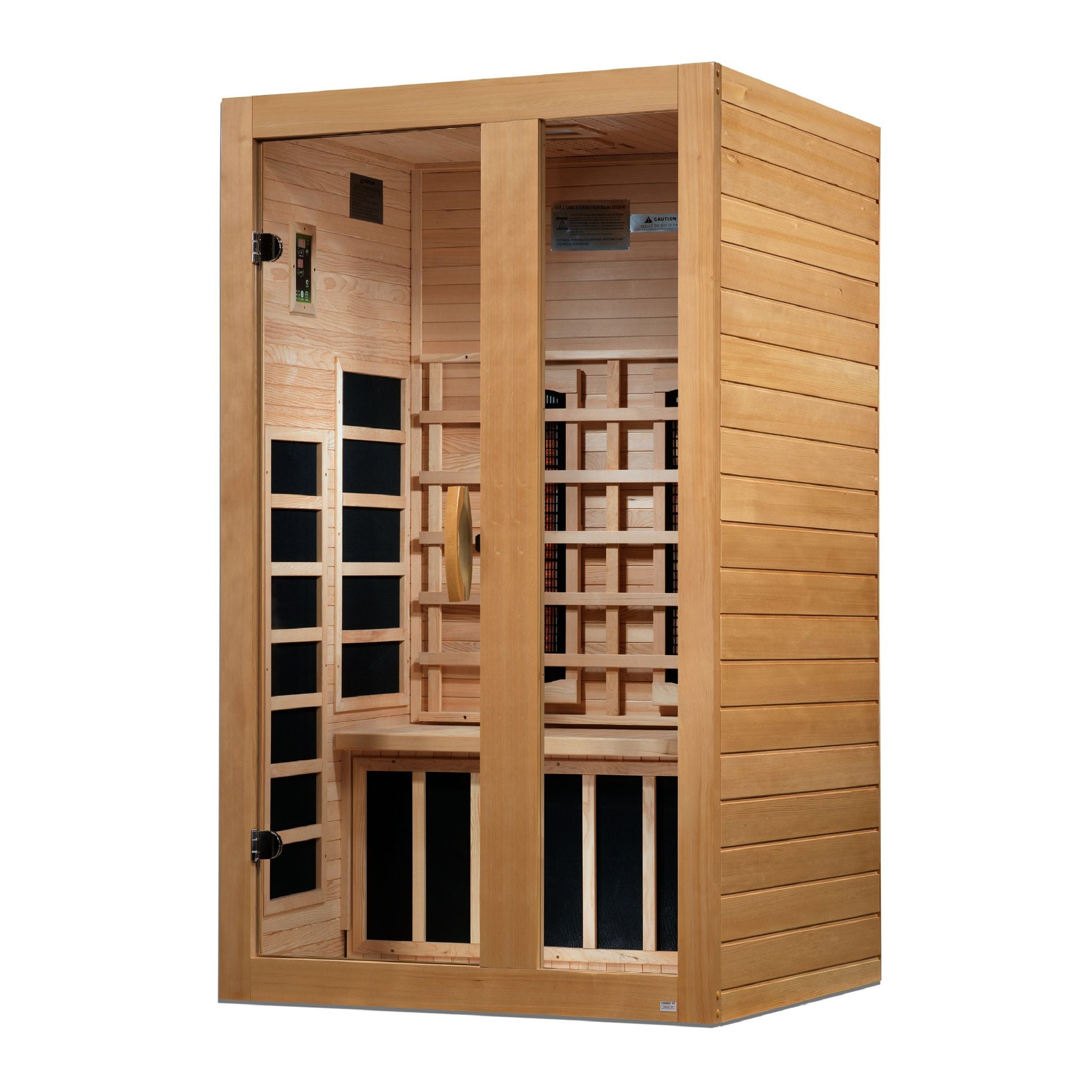 Dynamic Serena 2 Person Full Spectrum Near Zero EMF FAR Infrared Sauna – Canadian Hemlock