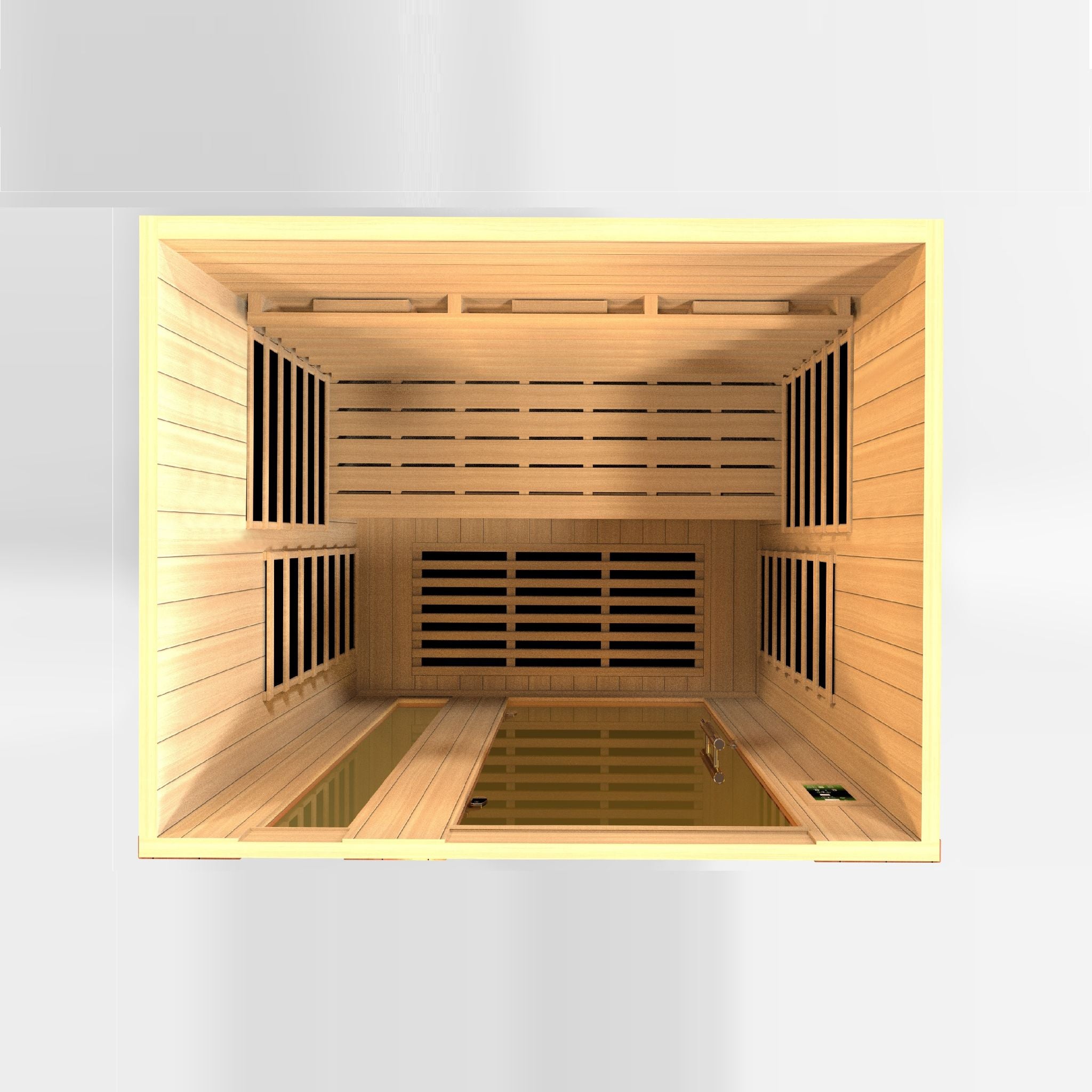 Dynamic Lugano 3 Person Full Spectrum Near Zero EMF FAR Infrared Sauna – Canadian Hemlock