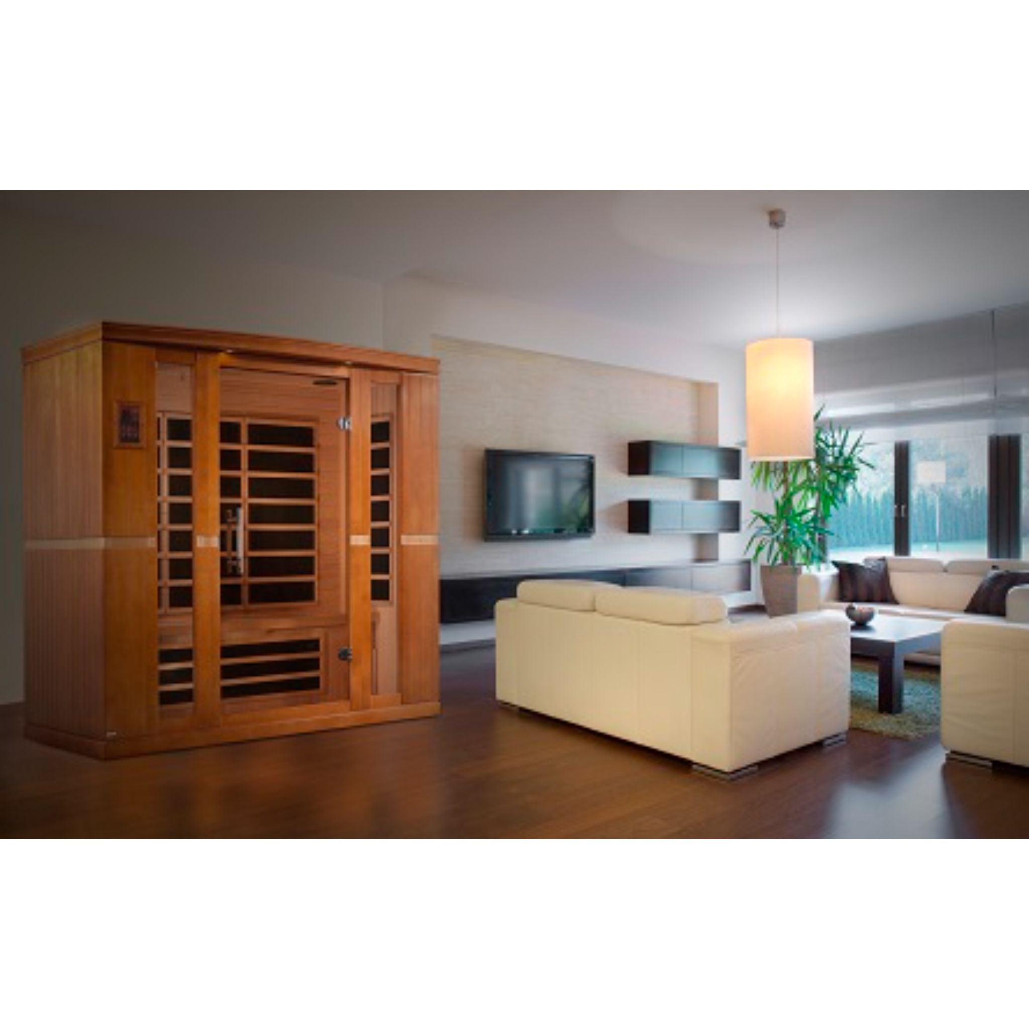 Dynamic Bergamo Elite 4 Person Ultra Low EMF FAR Infrared Sauna – Canadian Hemlock
