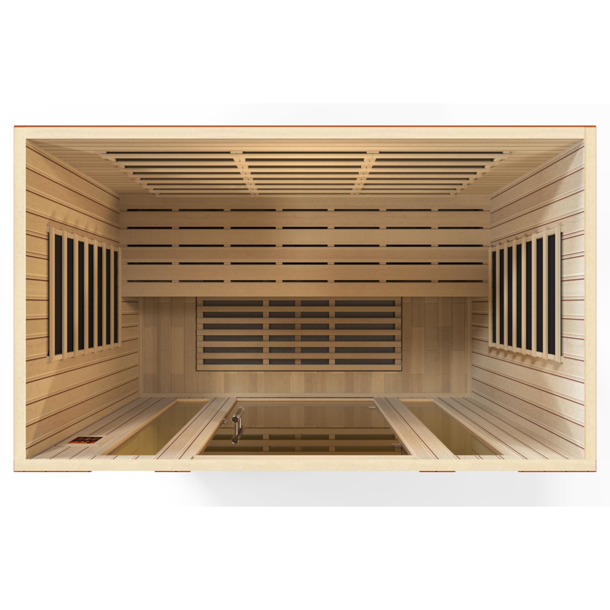 Dynamic Bergamo Elite 4 Person Ultra Low EMF FAR Infrared Sauna – Canadian Hemlock