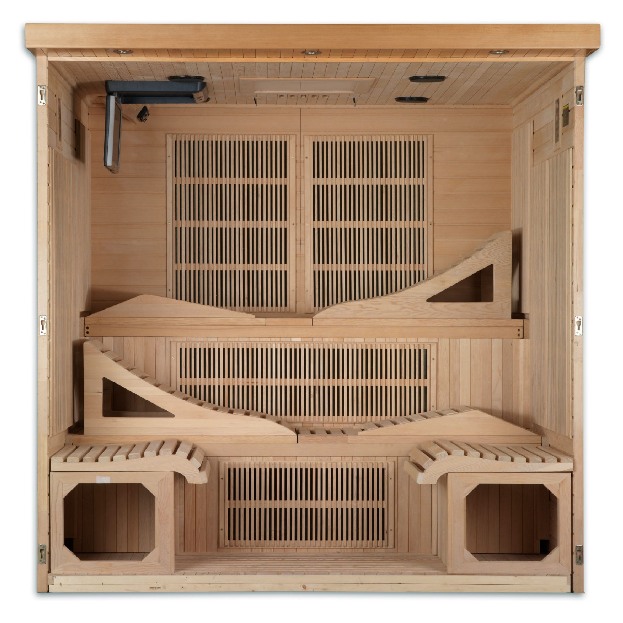 Dynamic Monaco Elite 6 Person Ultra Low EMF FAR Infrared Sauna – Canadian Hemlock