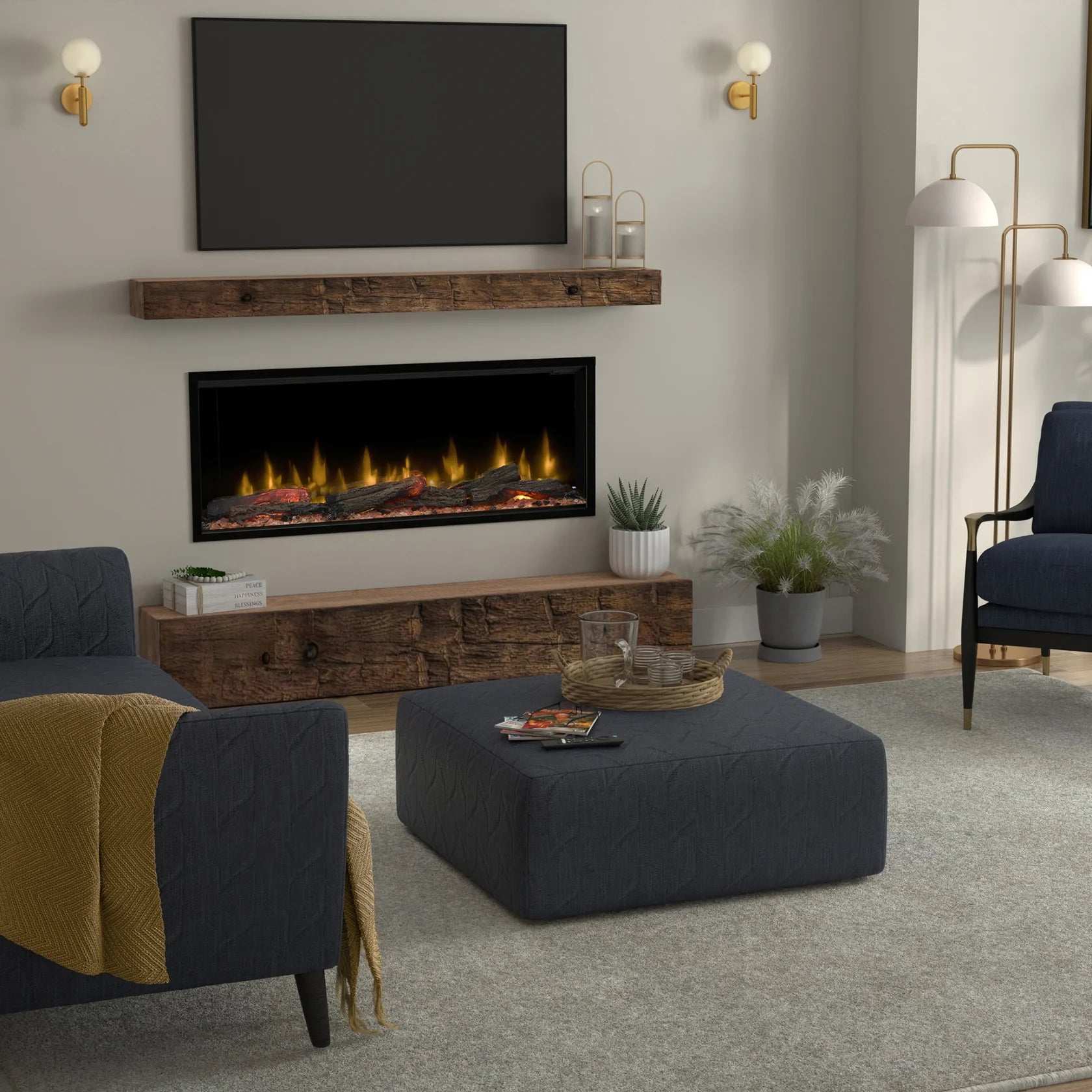 Dimplex - Ignite Ultra 50" Built-in Linear Electric Fireplace