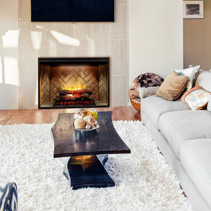 Dimplex - Revillusion 42" Built-in Electric Firebox With Front Glass and Plug Kit
