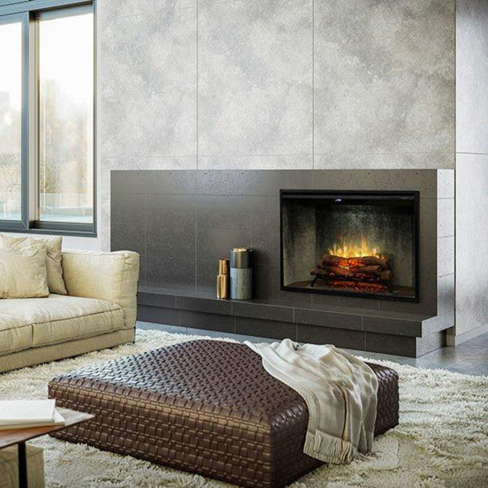 Dimplex - Revillusion 42" Built-in Electric Firebox With Front Glass and Plug Kit