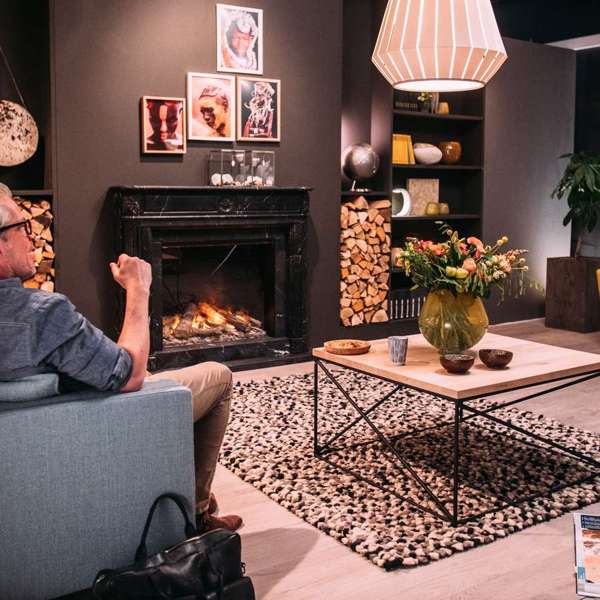 Dimplex - Faber Optimyst e-MatriX 35" Front-Facing One-Sided Built-in Water Vapor Electric Fireplace
