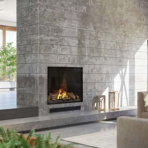 Dimplex - Faber Optimyst e-MatriX 35" Front-Facing One-Sided Built-in Water Vapor Electric Fireplace