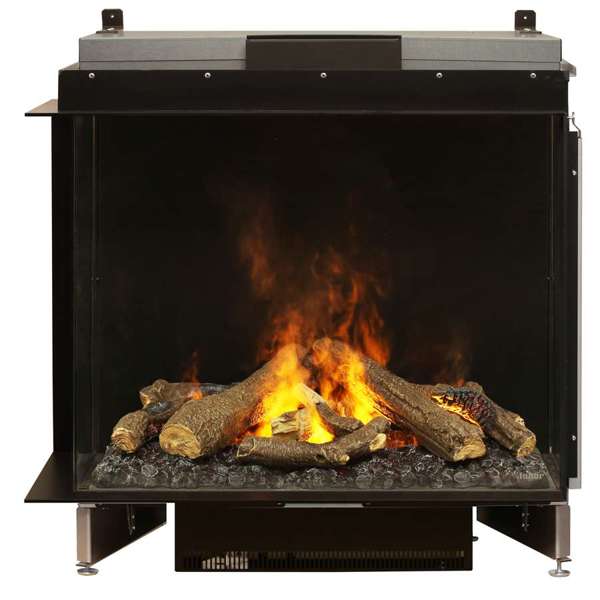 Dimplex - Faber Optimyst e-MatriX 37" Right-Facing Two-Sided Built-in Water Vapor Electric Fireplace