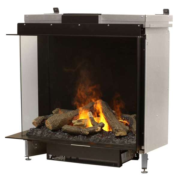 Dimplex - Faber Optimyst e-MatriX 37" Right-Facing Two-Sided Built-in Water Vapor Electric Fireplace