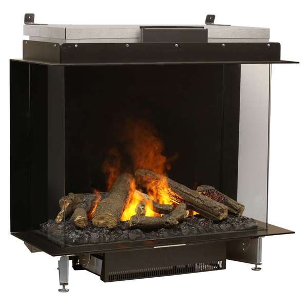 Dimplex - Faber Optimyst e-MatriX 39" Bay Three-Sided Built-in Water Vapor Electric Fireplace