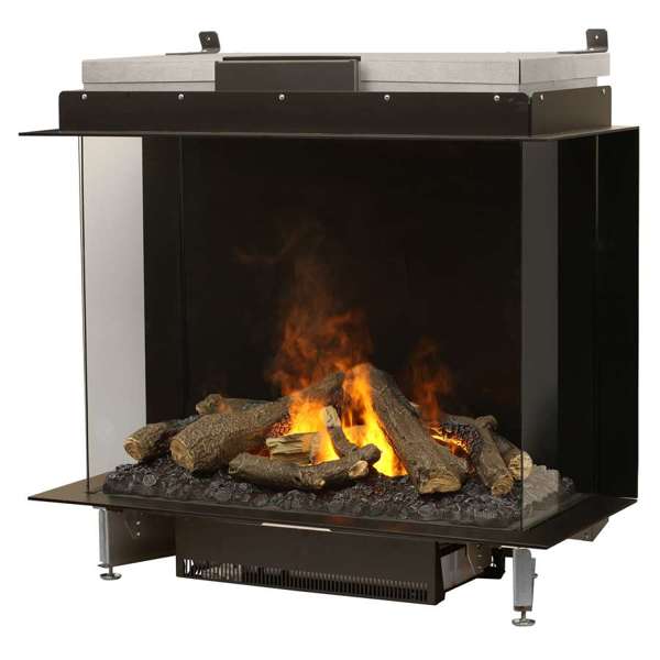 Dimplex - Faber Optimyst e-MatriX 39" Bay Three-Sided Built-in Water Vapor Electric Fireplace