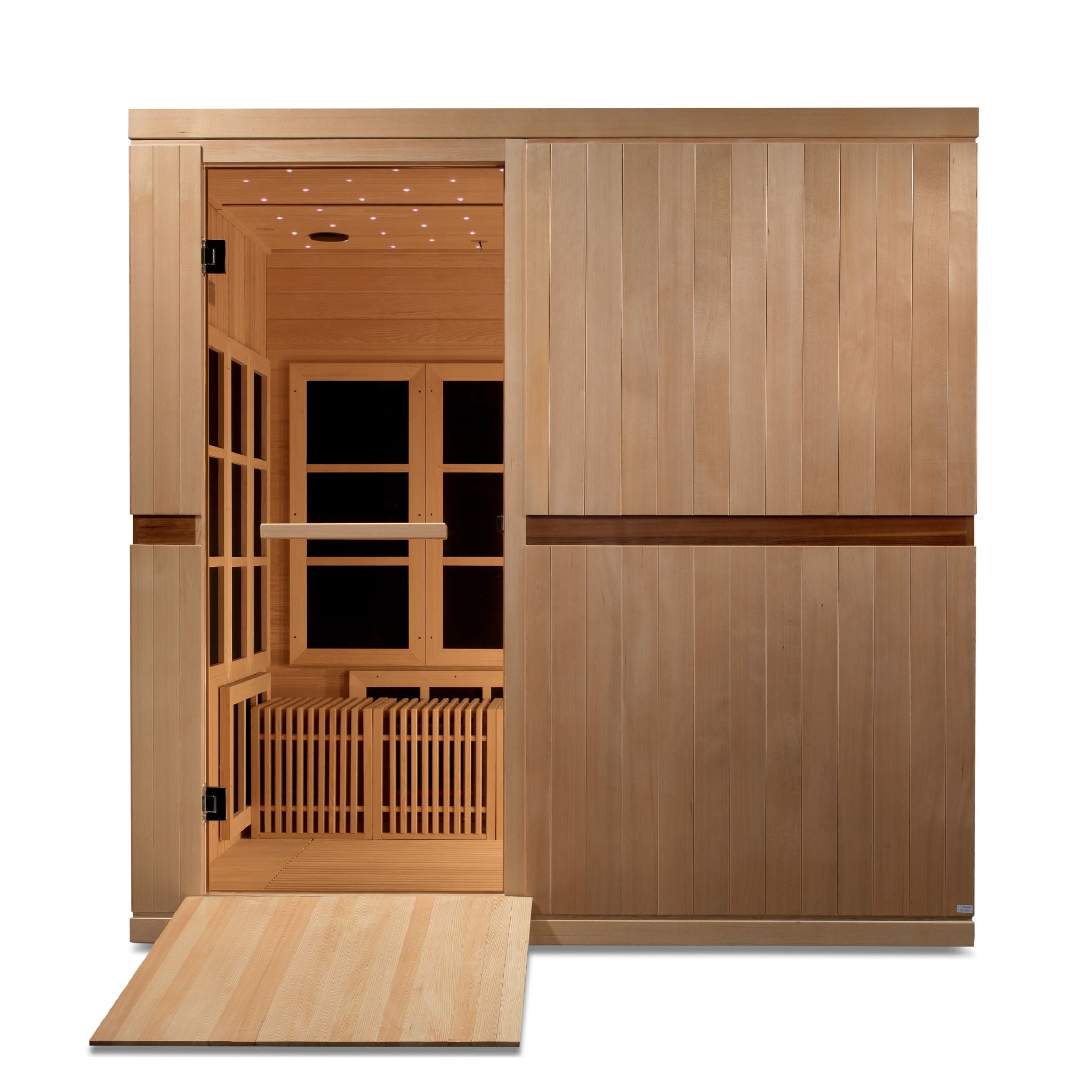 Golden Designs Catalonia 8-Person Near Zero EMF FAR Infrared Sauna (Canadian Hemlock)