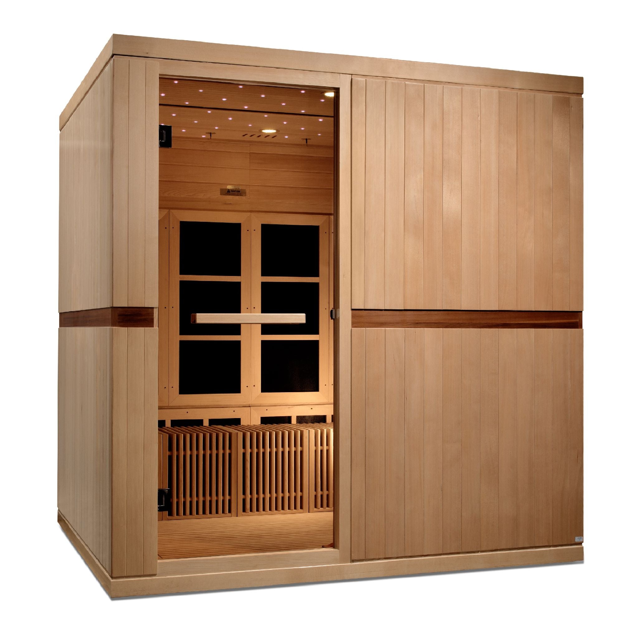Golden Designs Catalonia 8-Person Near Zero EMF FAR Infrared Sauna (Canadian Hemlock)