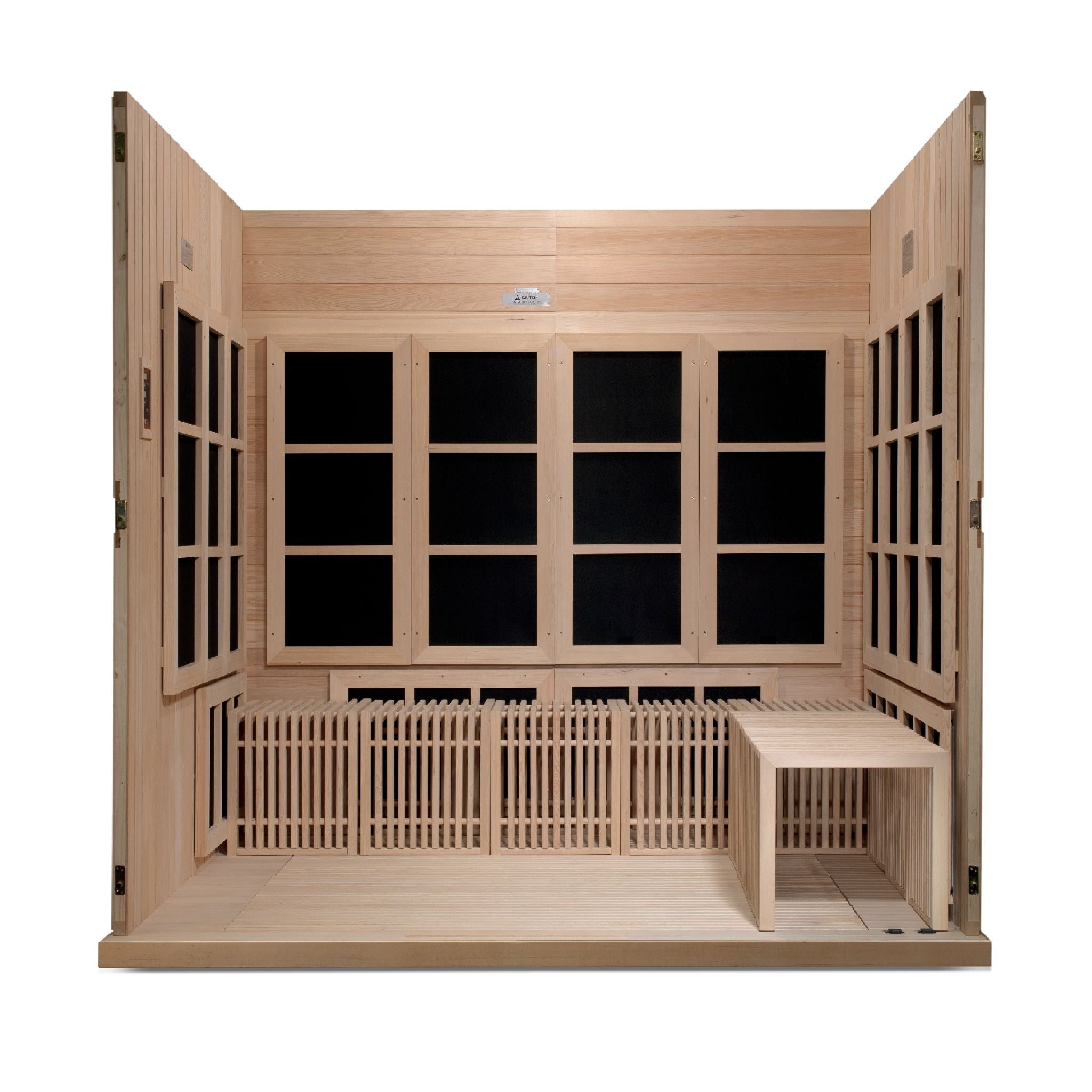 Golden Designs Catalonia 8-Person Near Zero EMF FAR Infrared Sauna (Canadian Hemlock)