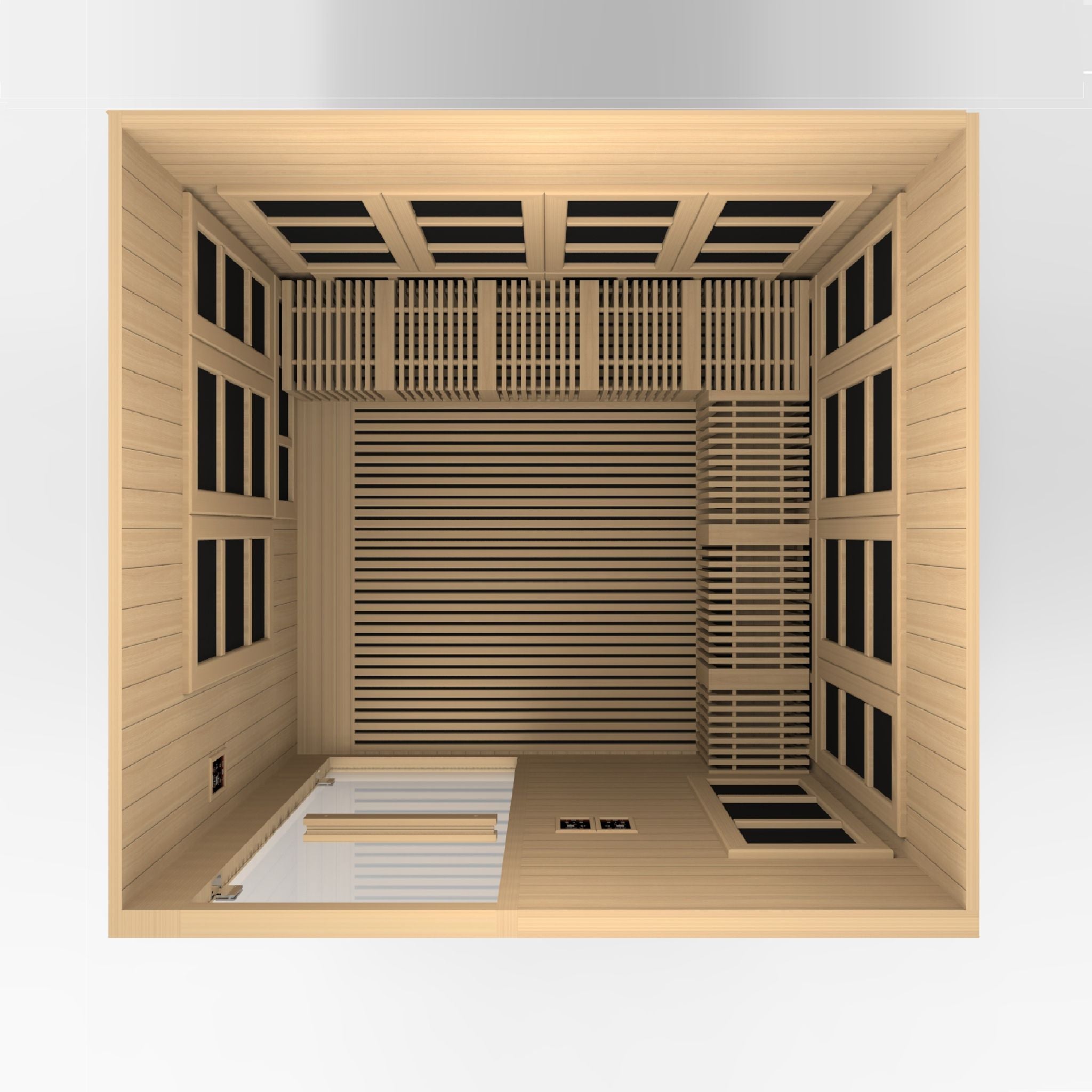 Golden Designs Catalonia 8-Person Near Zero EMF FAR Infrared Sauna (Canadian Hemlock)