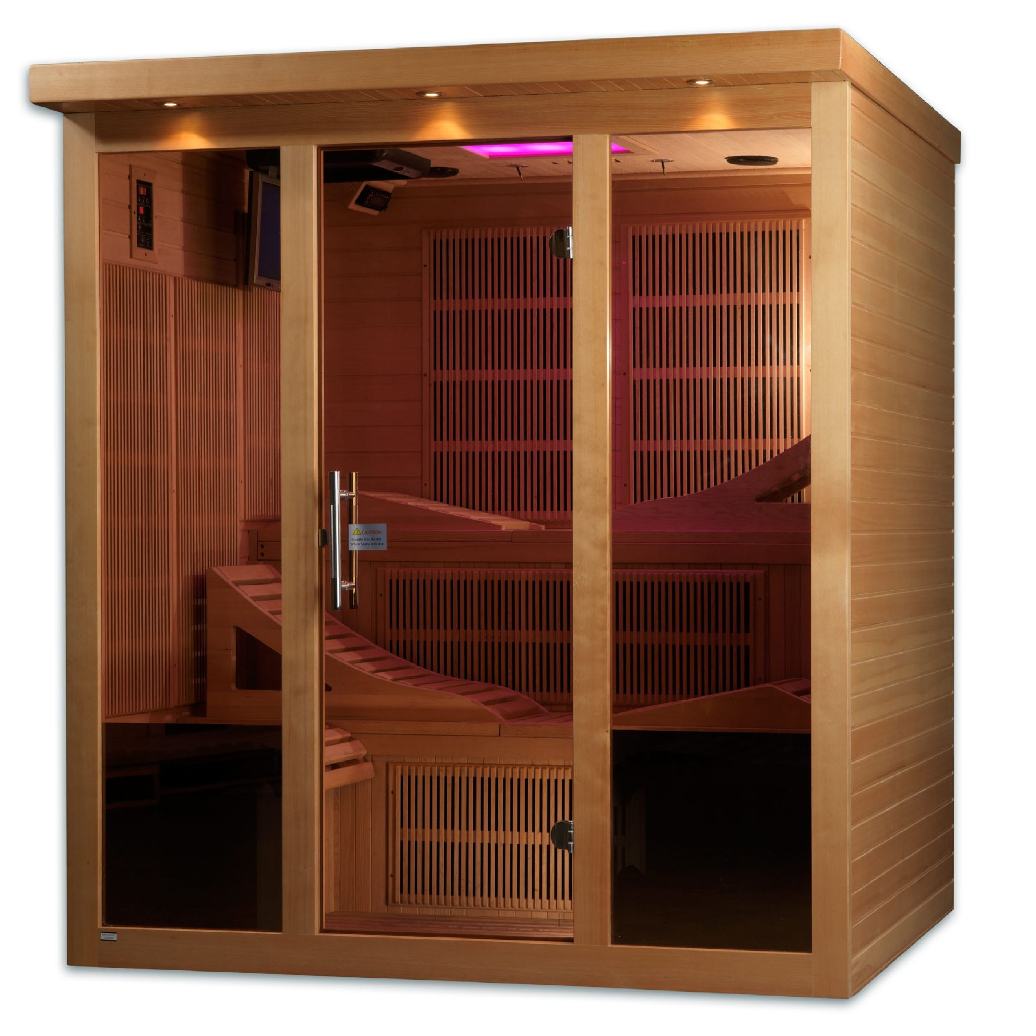 Golden Designs Monaco 6-Person Near Zero EMF FAR Infrared Sauna (Canadian Hemlock)