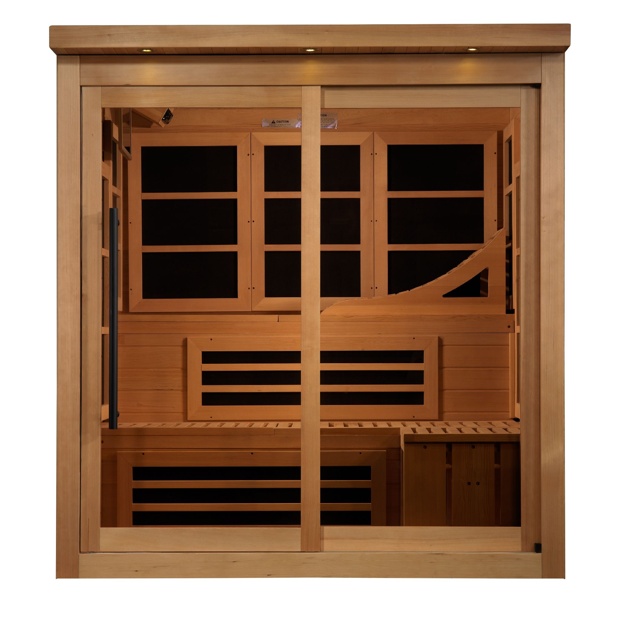 Golden Designs Monaco Limited Edition 6-Person Near Zero EMF FAR Infrared Sauna (Canadian Hemlock)