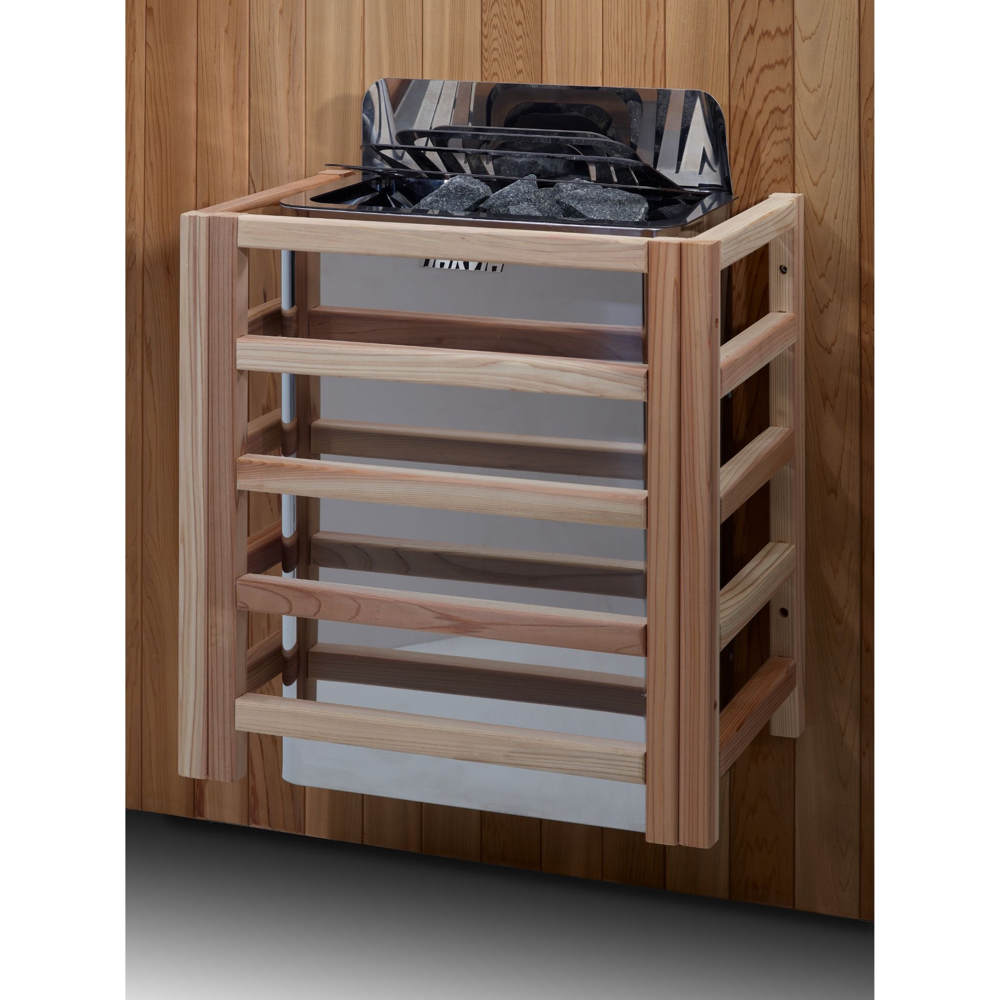 Golden Designs “Kuusamo Edition” 6-Person Indoor Traditional Sauna – Canadian Red Cedar Interior
