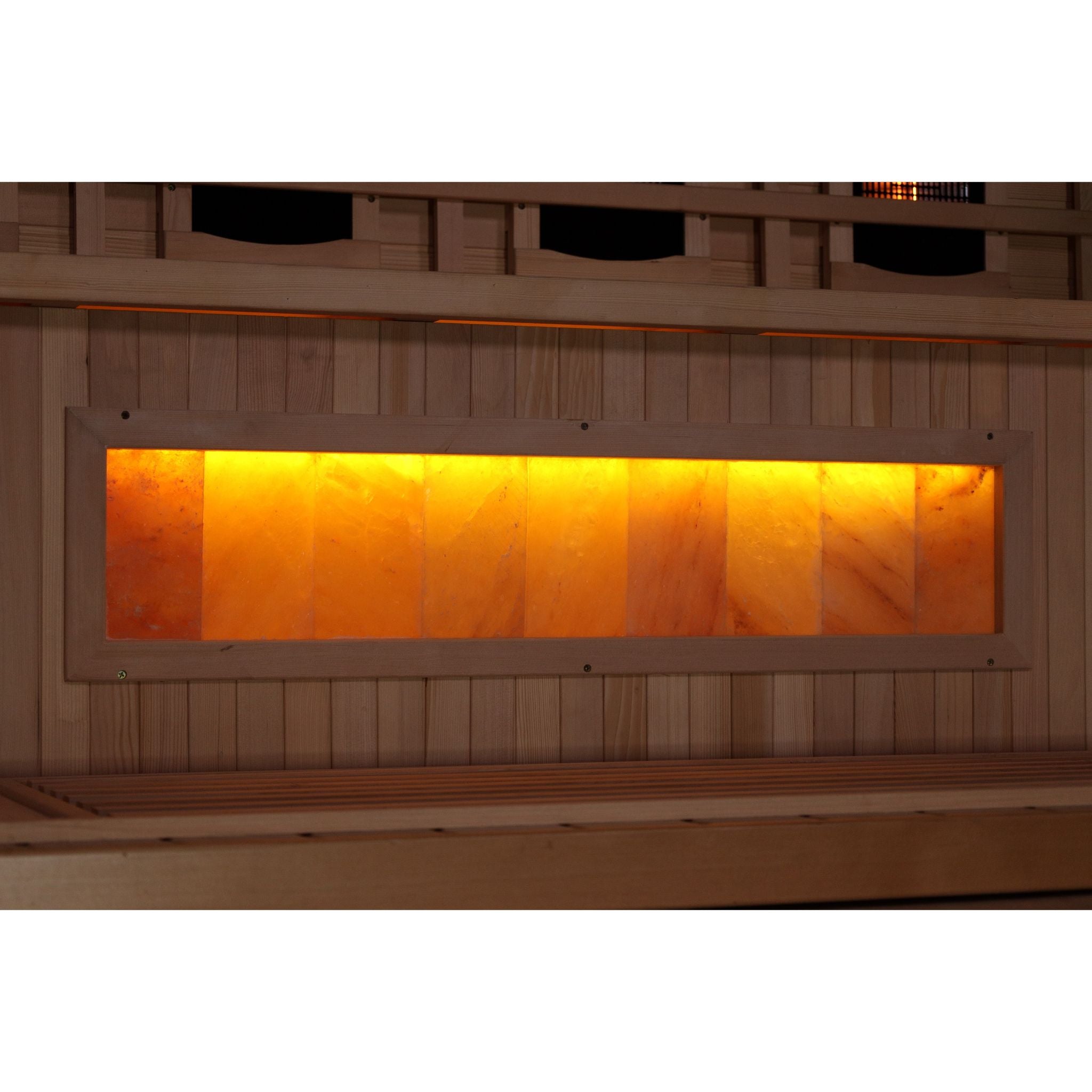 Golden Designs 1-2 Person Full Spectrum Near Zero EMF Sauna with Himalayan Salt Bar – Canadian Hemlock