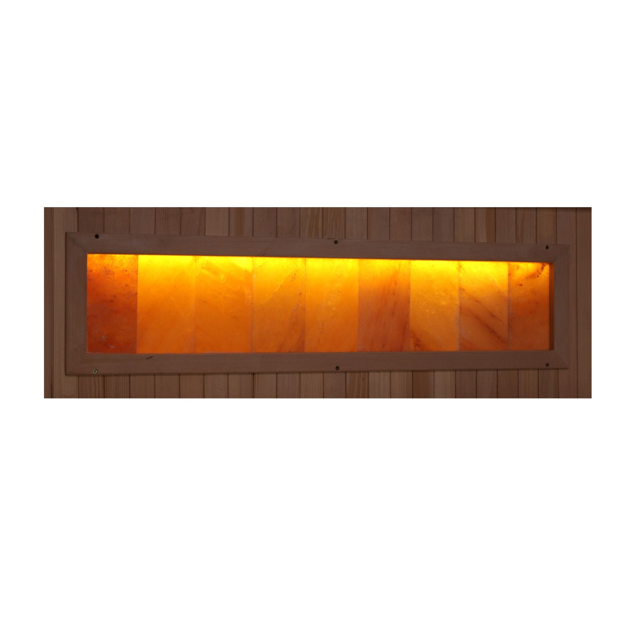 Golden Designs 6-Person Full Spectrum Near Zero EMF Sauna with Himalayan Salt Bar – Canadian Hemlock