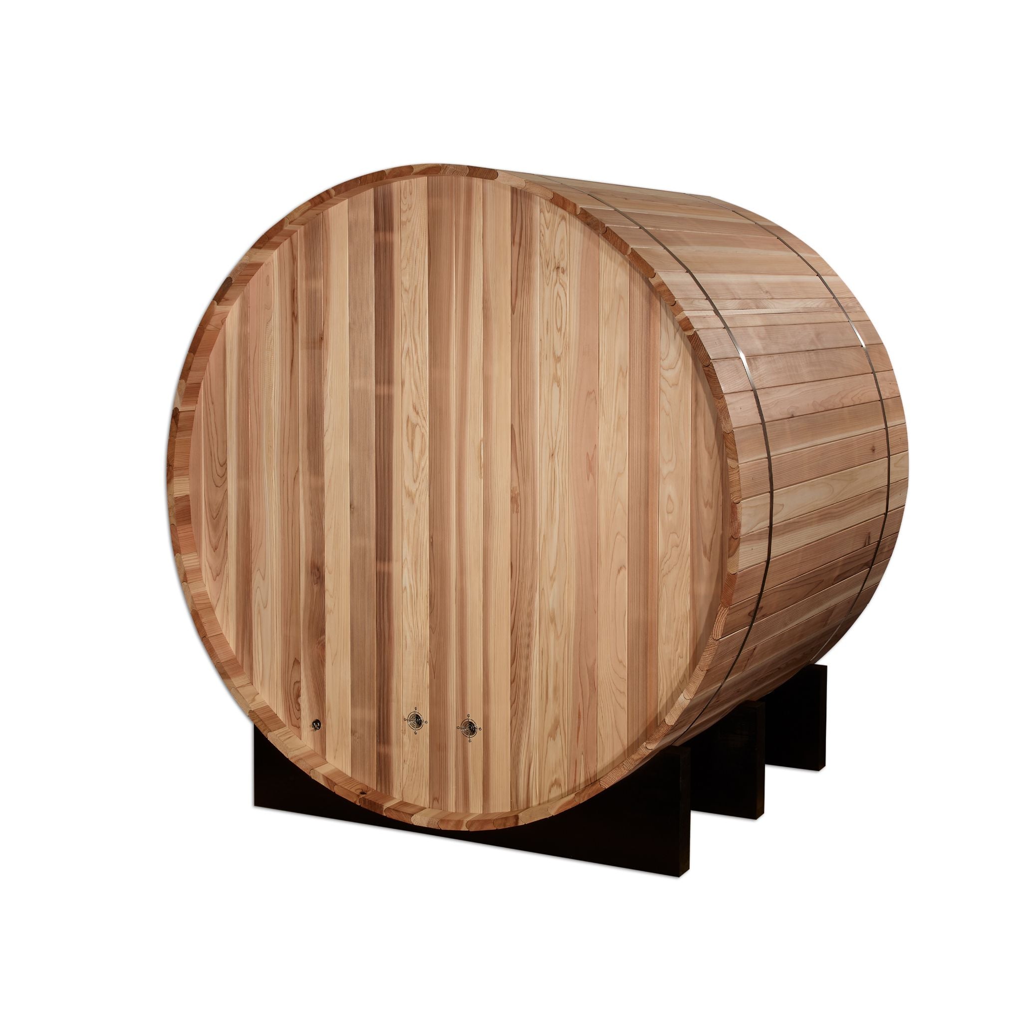 Golden Designs "St. Moritz" 2-Person Barrel Traditional Sauna – Pacific Cedar
