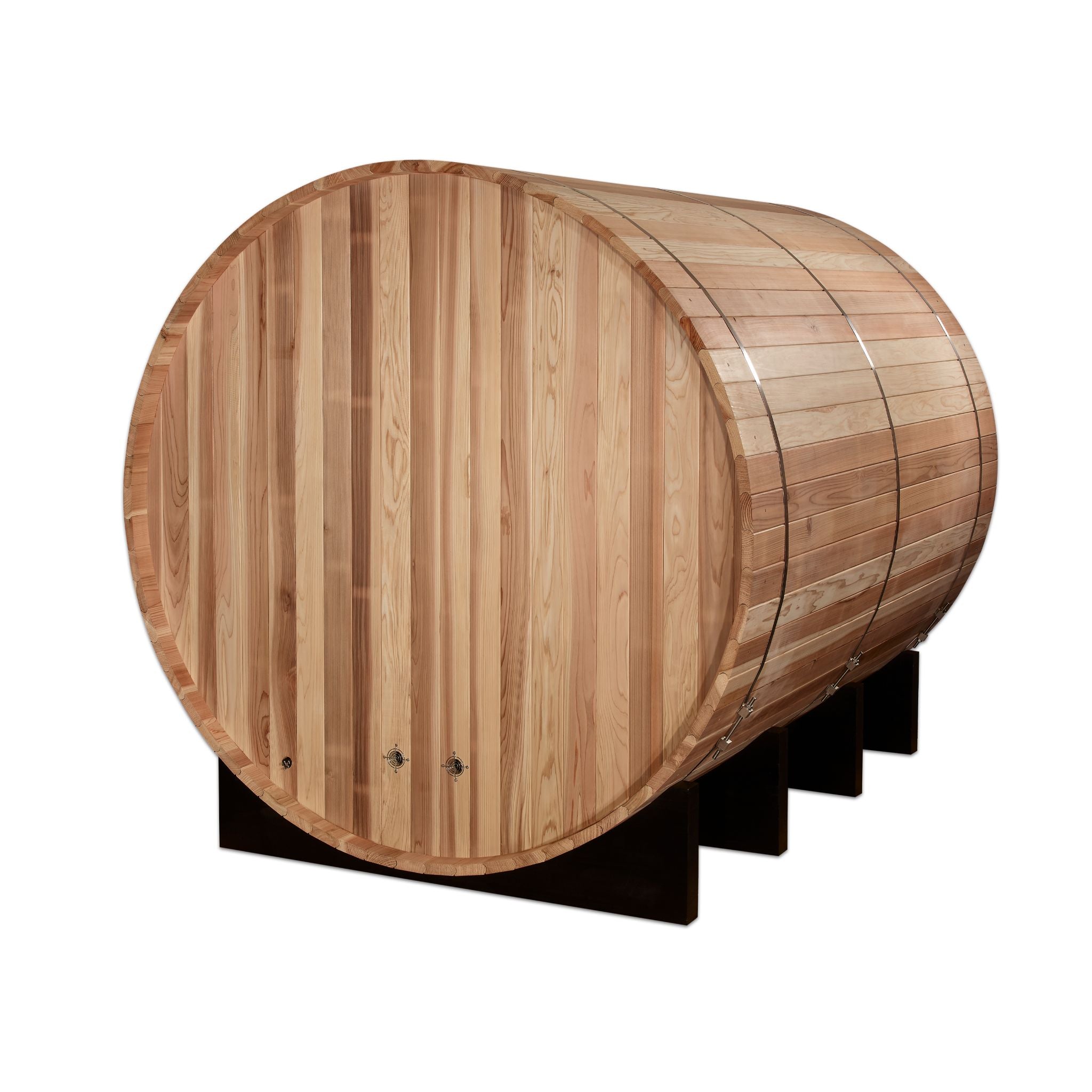 Golden Designs "Klosters" 6-Person Barrel Traditional Sauna – Pacific Cedar